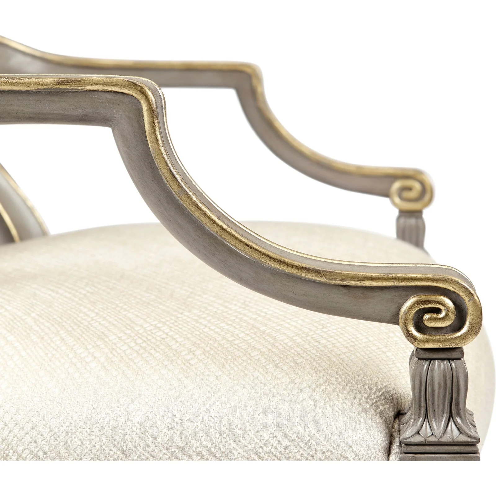 Jonathan Charles Buckingham Gilded Dining Armchair (495819-AC-PBG-F200) - Set of 2 - Image 6