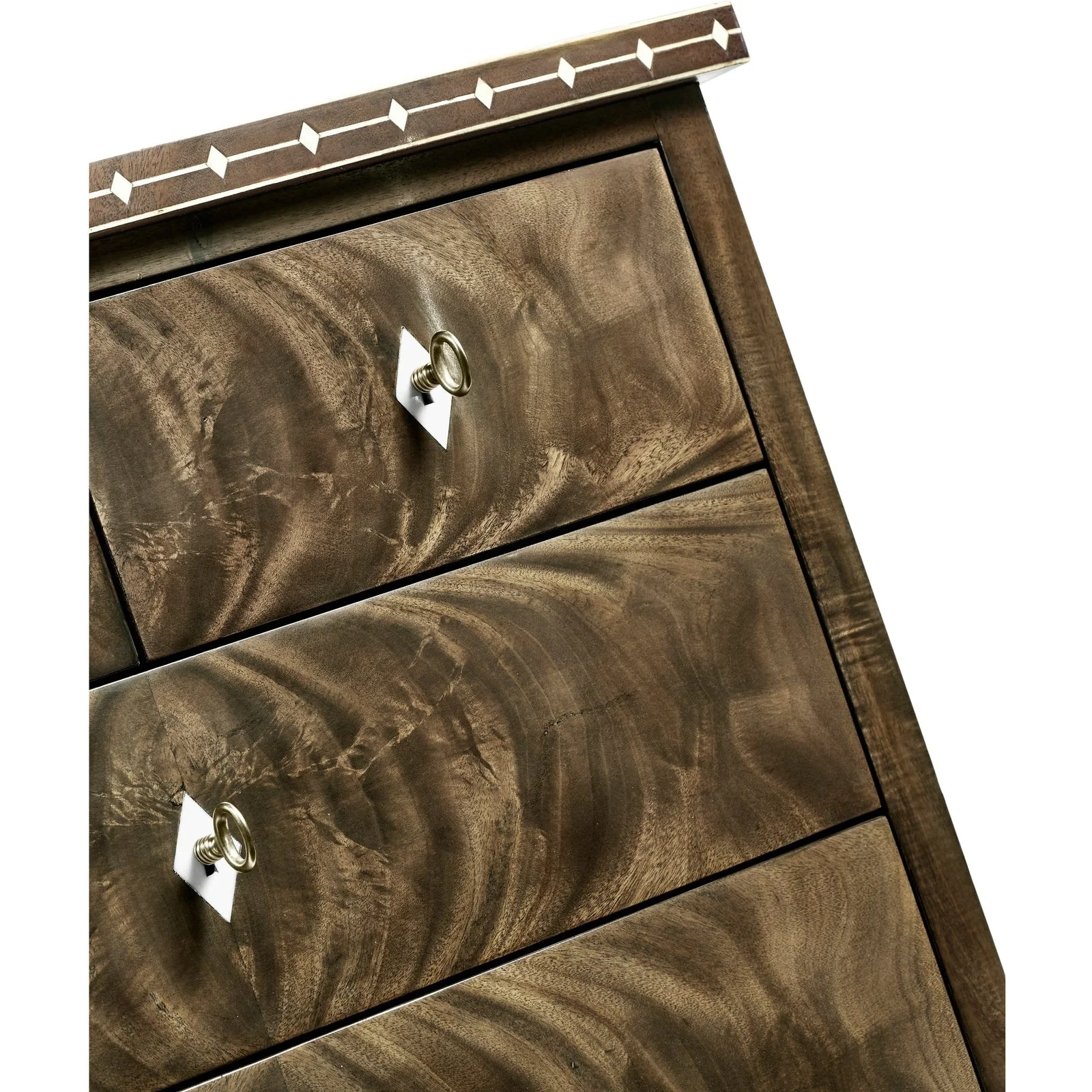 Jonathan Charles Buckingham Small Bleached Chest of Drawers with Bone Inlay (495832-MBL) - Image 4
