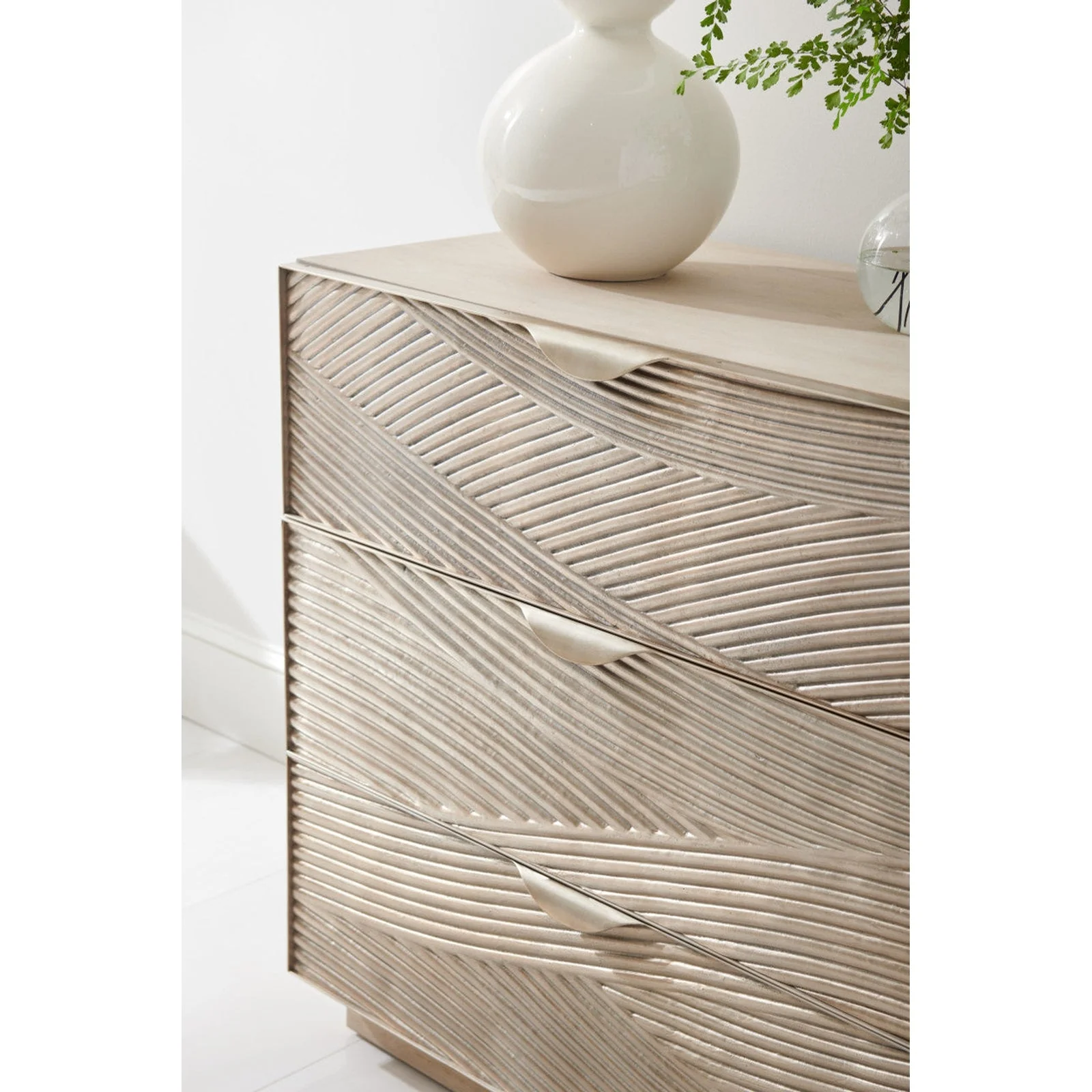 Jonathan Charles Capillary Cast Metal Texture Double Dresser (500393-BLO-SFM) - Image 3