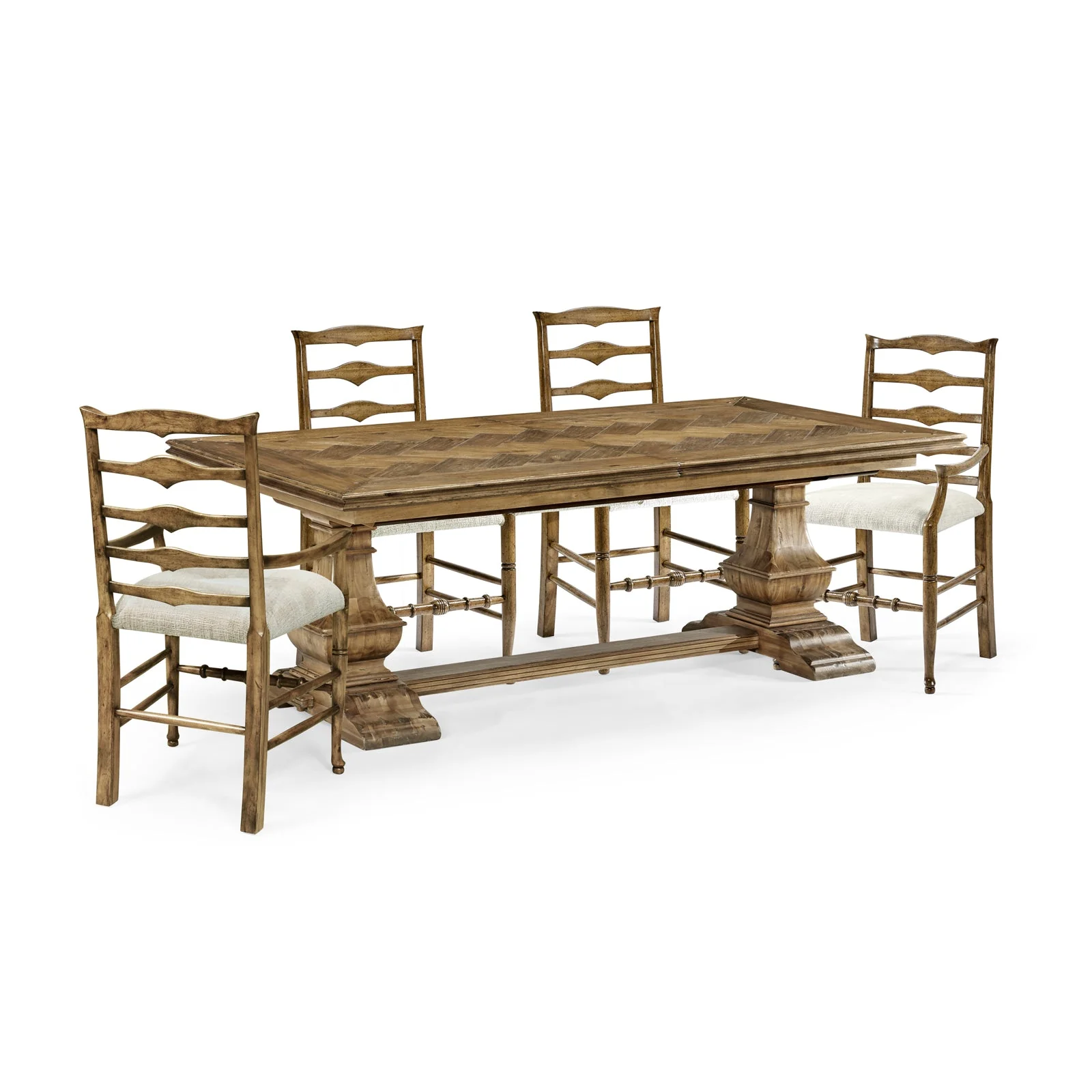 Jonathan Charles Casual Accents Extending Dining Table (491169-86L-DTM) - Image 4