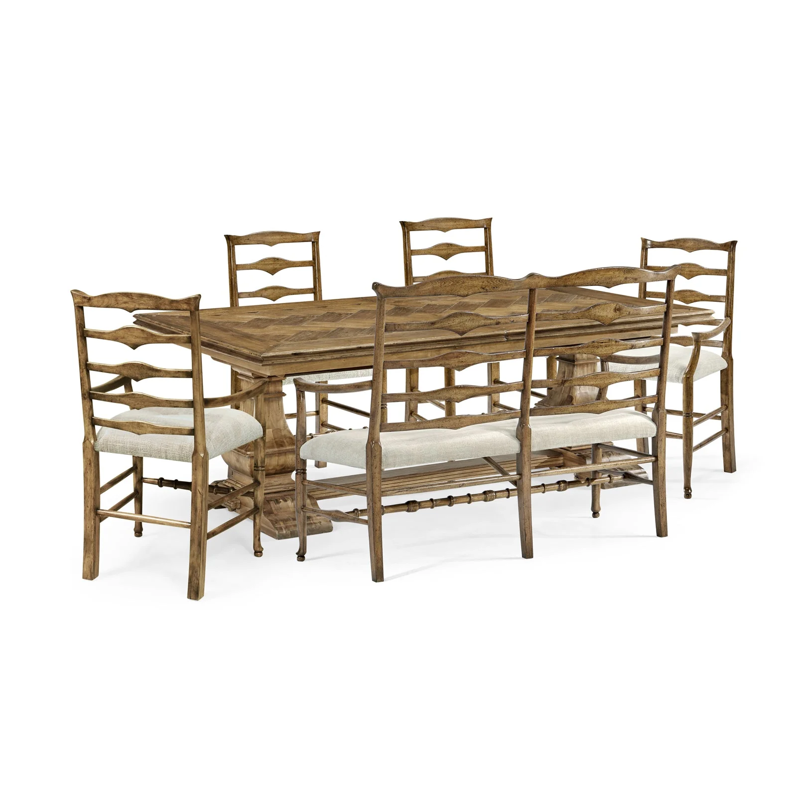 Jonathan Charles Casual Accents Extending Dining Table (491169-86L-DTM) - Image 5