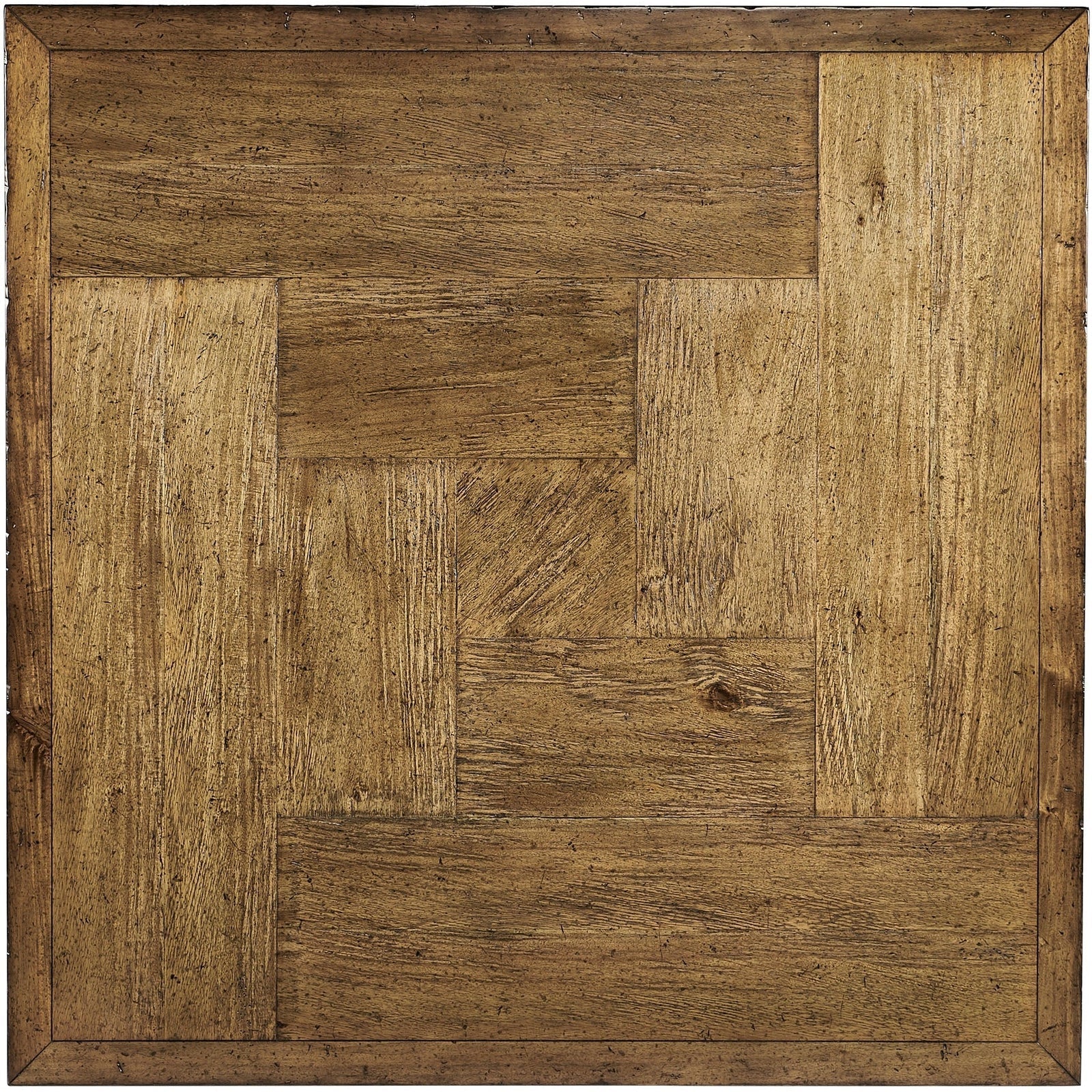 Jonathan Charles Casual Accents Square Coffee Table with Iron Base (491014-DTM) - Image 5