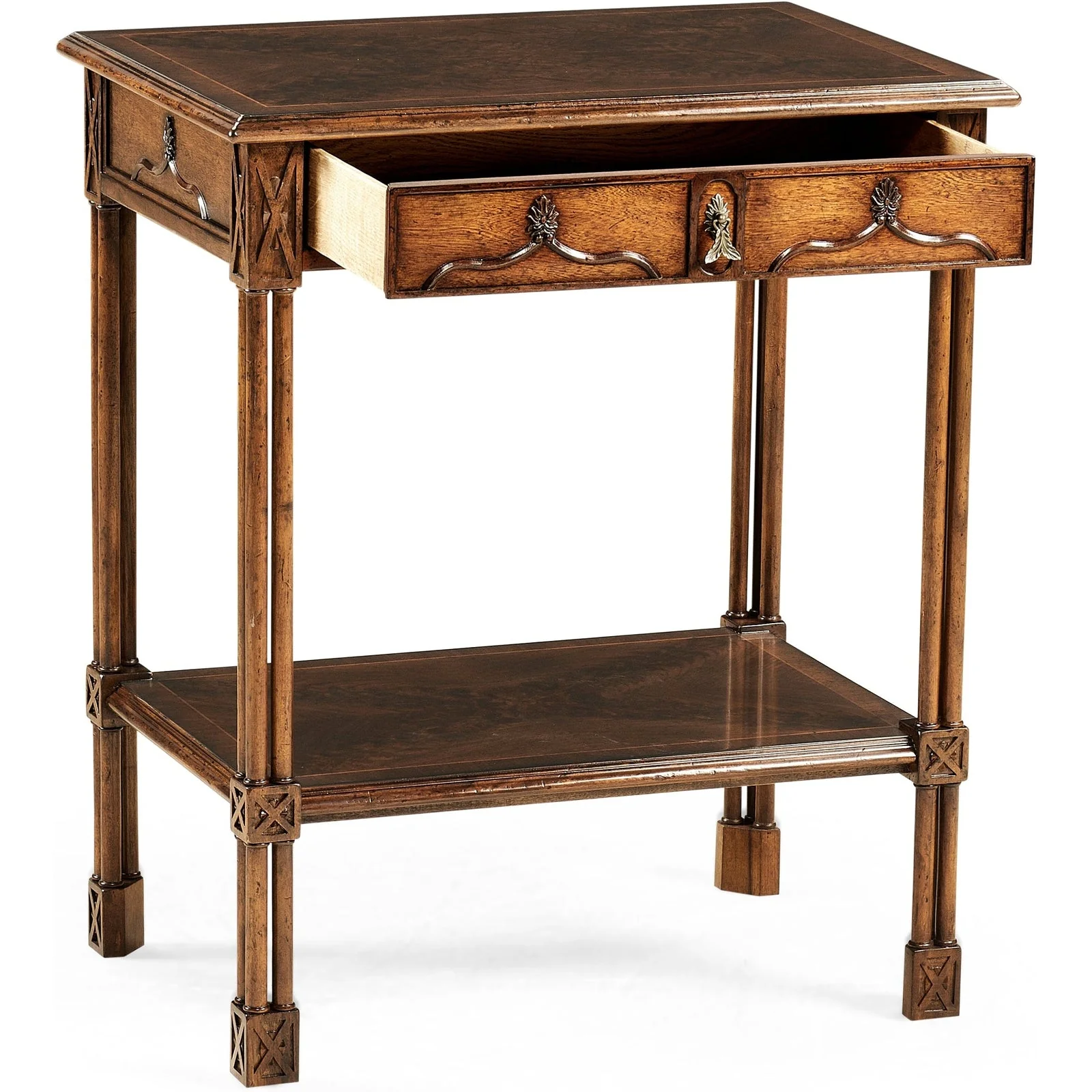 Jonathan Charles Chippendale Gothic Rectangular Side Table (493497-DCW) - Image 3