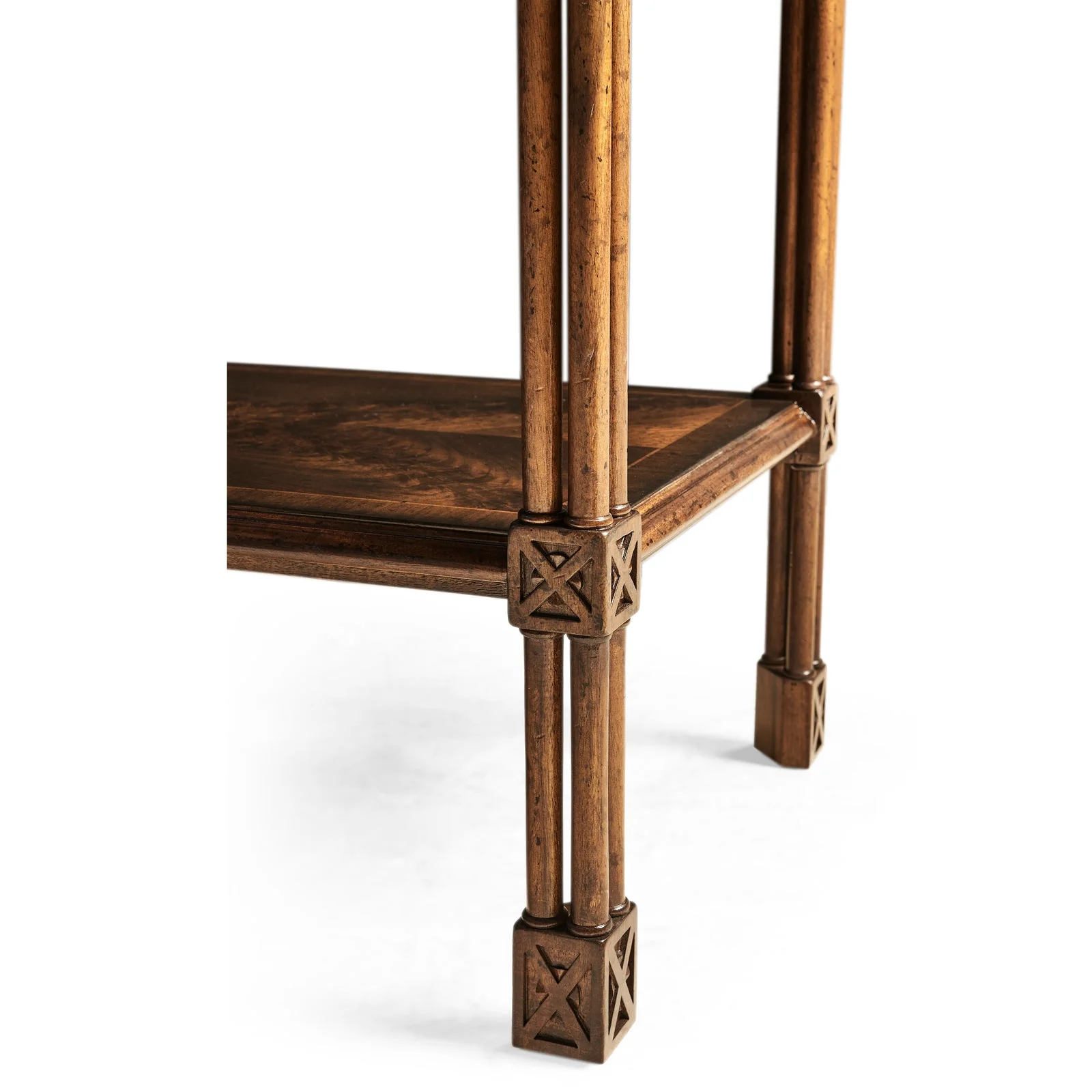 Jonathan Charles Chippendale Gothic Rectangular Side Table (493497-DCW) - Image 7