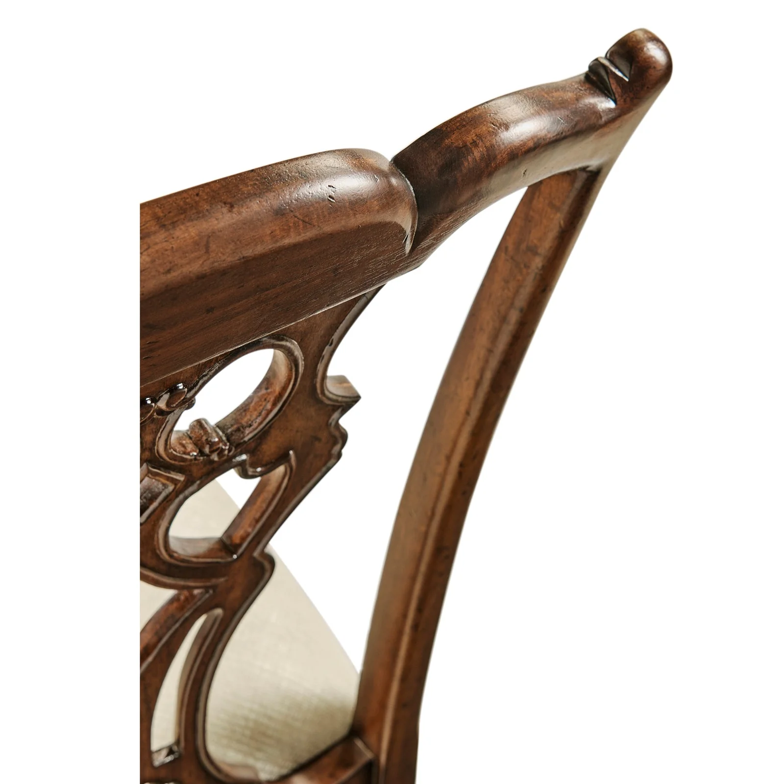 Jonathan Charles Buckingham Chippendale Style Classic Side Chair (493330-SC-MAH-F200) - Set of 2 - Image 6