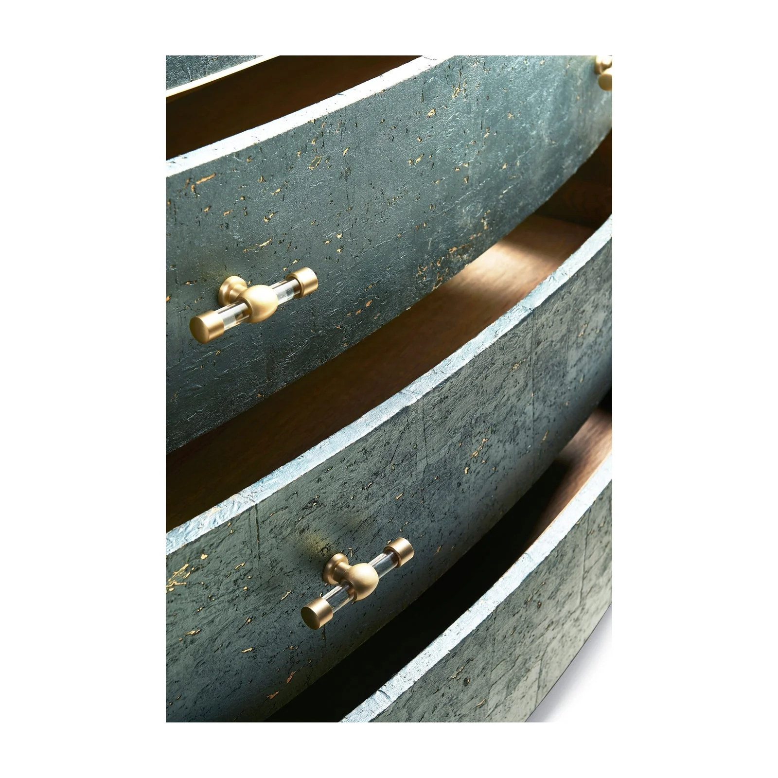 Jonathan Charles Cork Bow Front Chest - Image 12