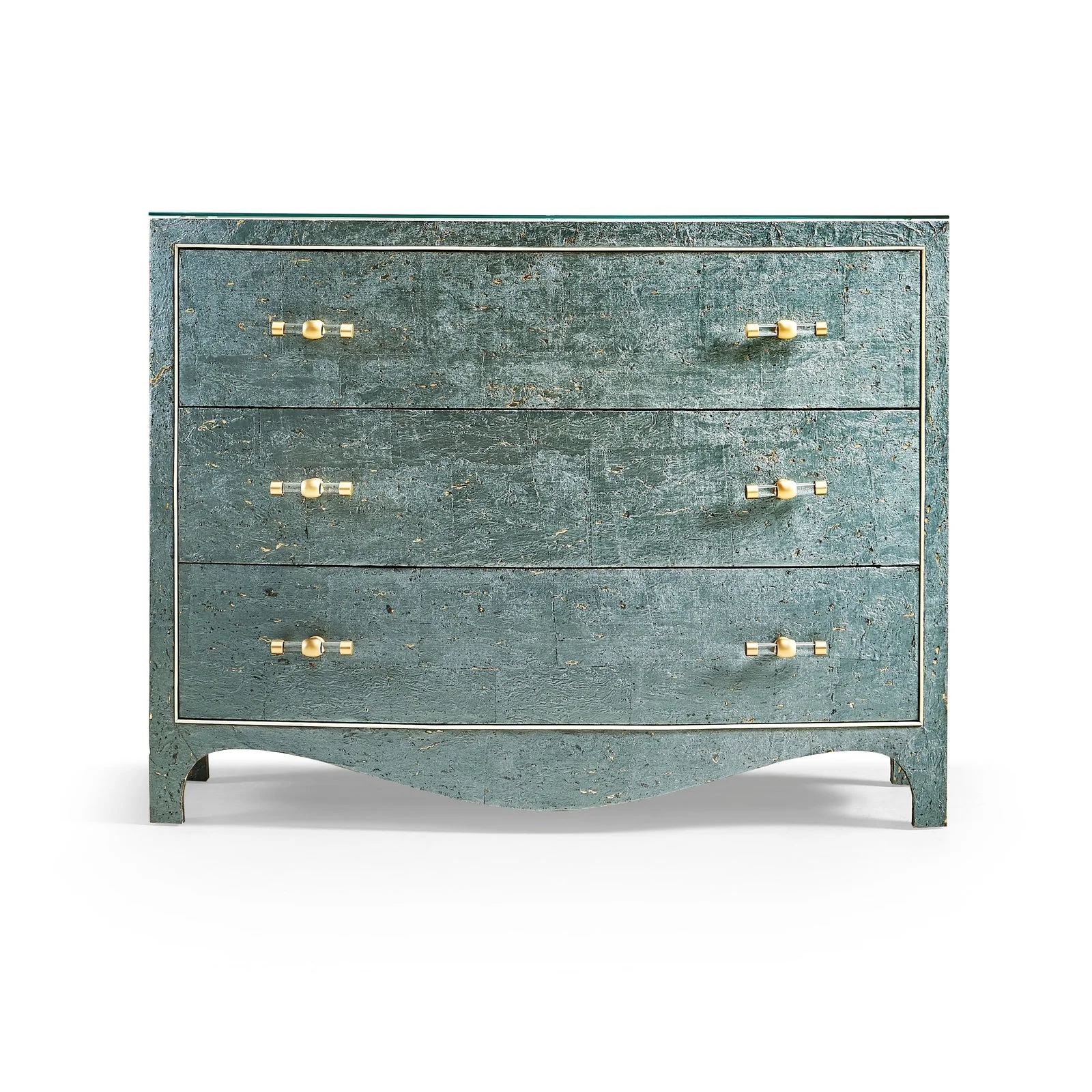 Jonathan Charles Cork Bow Front Chest - Image 3
