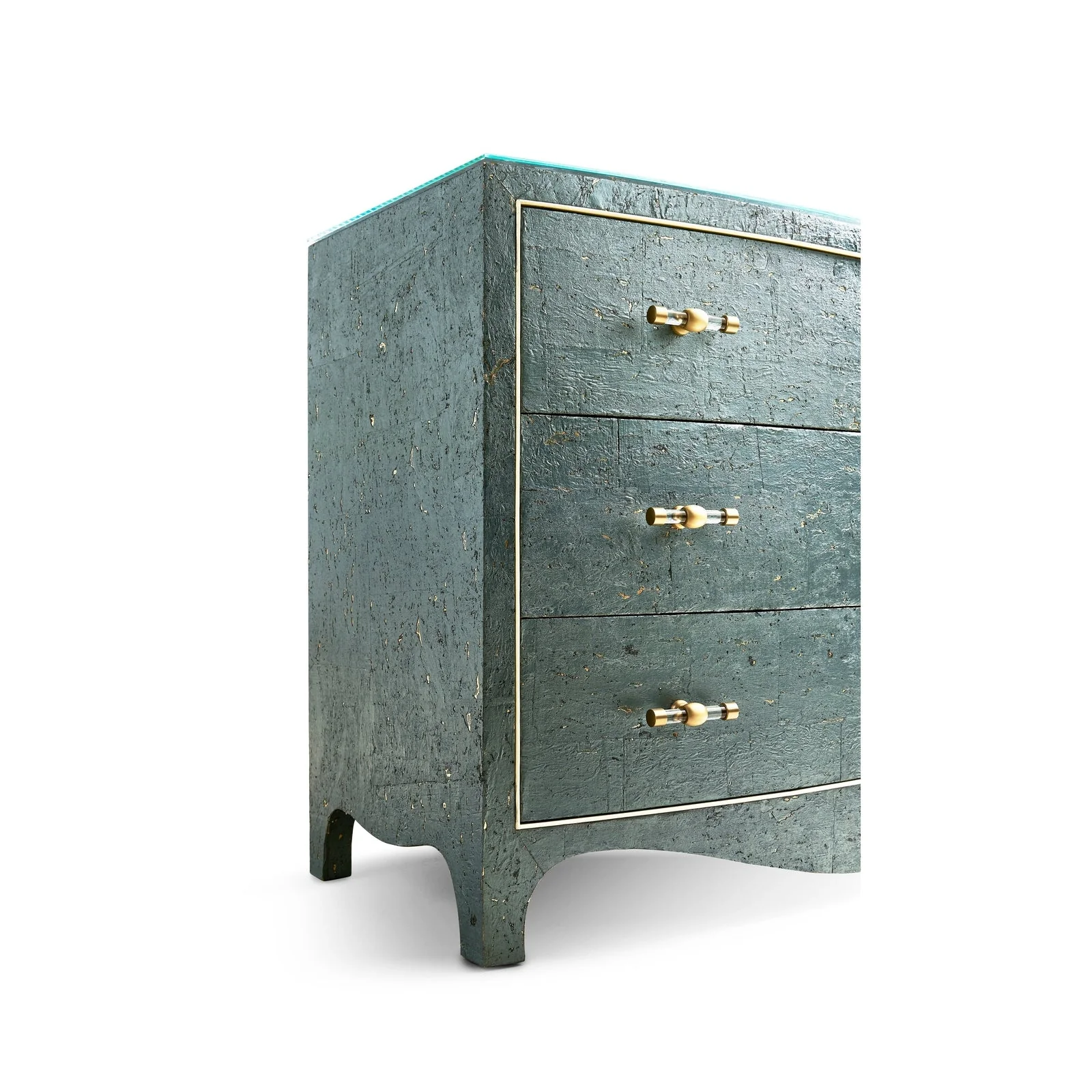 Jonathan Charles Cork Bow Front Chest - Image 7