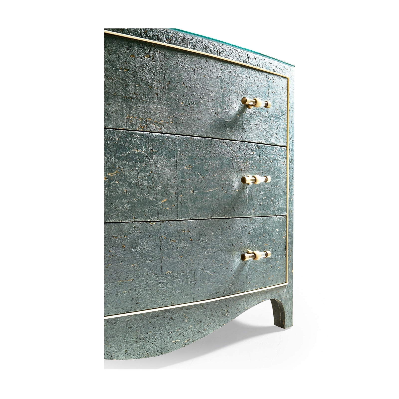 Jonathan Charles Cork Bow Front Chest - Image 8