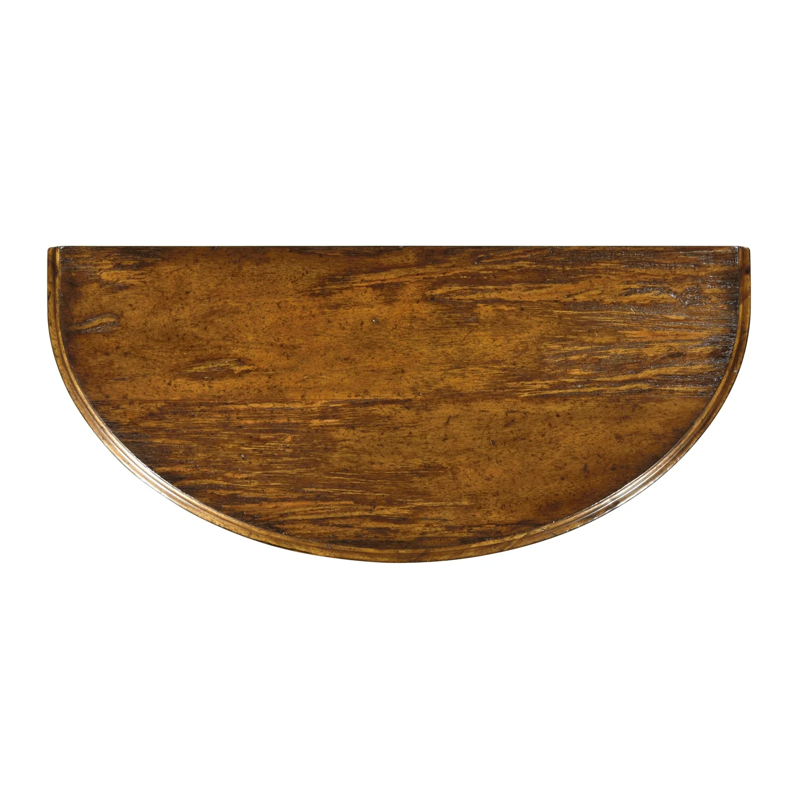 Jonathan Charles Country Walnut Demilune Console Table (491162-CFW) - Image 5