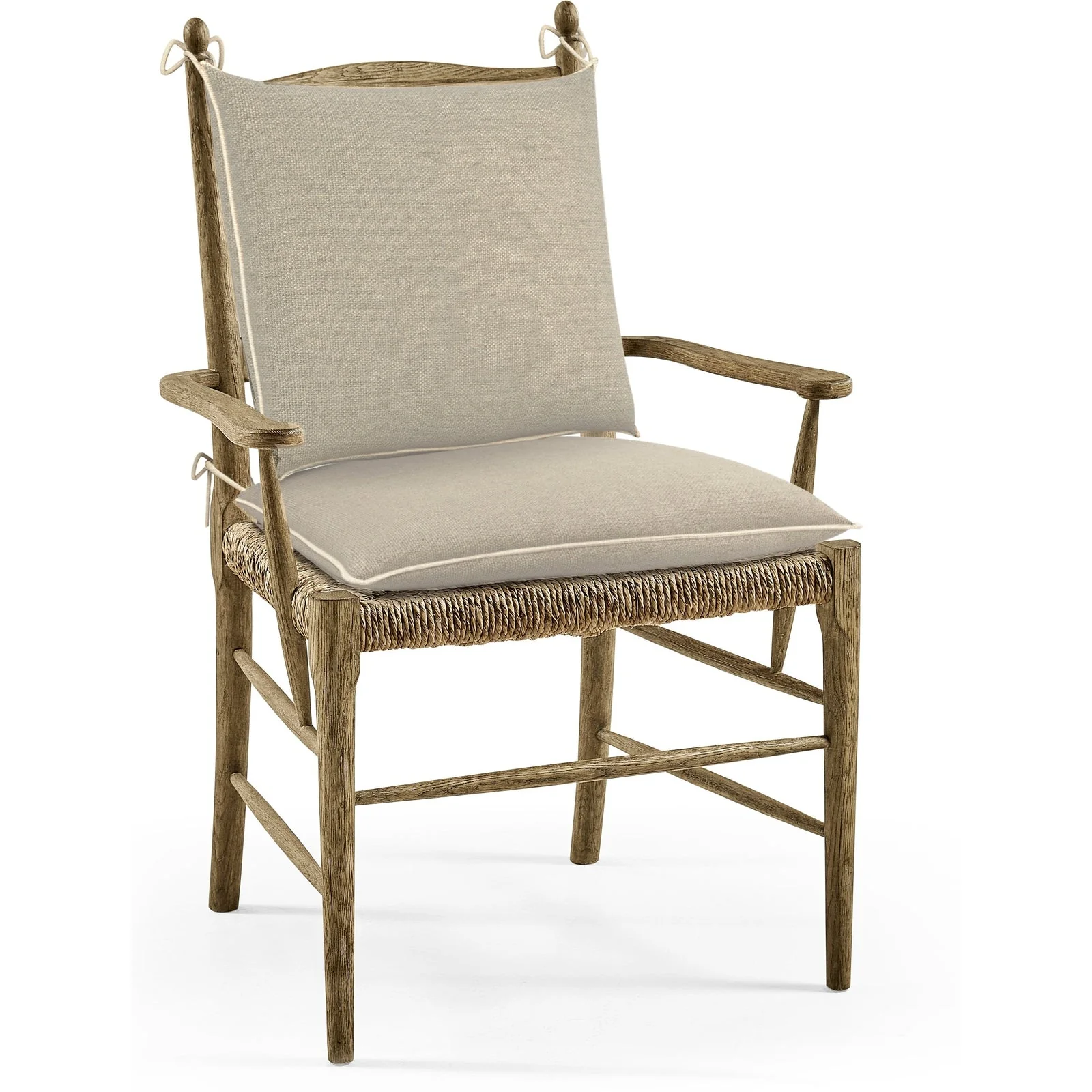 Jonathan Charles Doppler Ladder Back Arm Chair (496135) - Set of 2 - Image 2