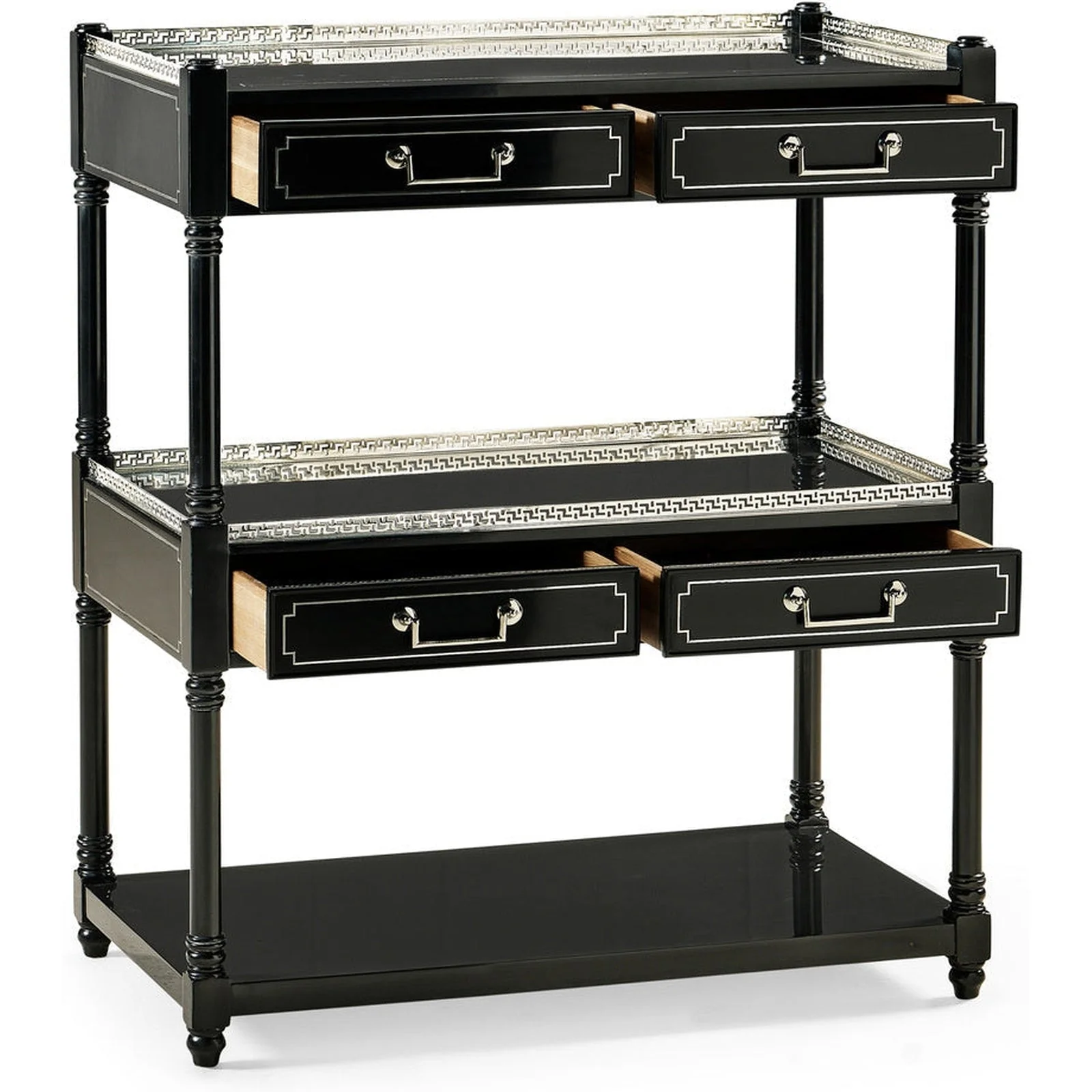 Jonathan Charles Flux Lacquer Etagere (492442-BLA) - Image 3