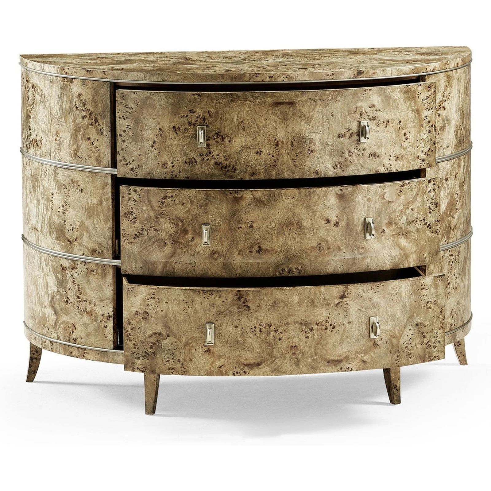 Jonathan Charles Fulgurite Mappa Burl Demilune (496007-BGA) - Image 3