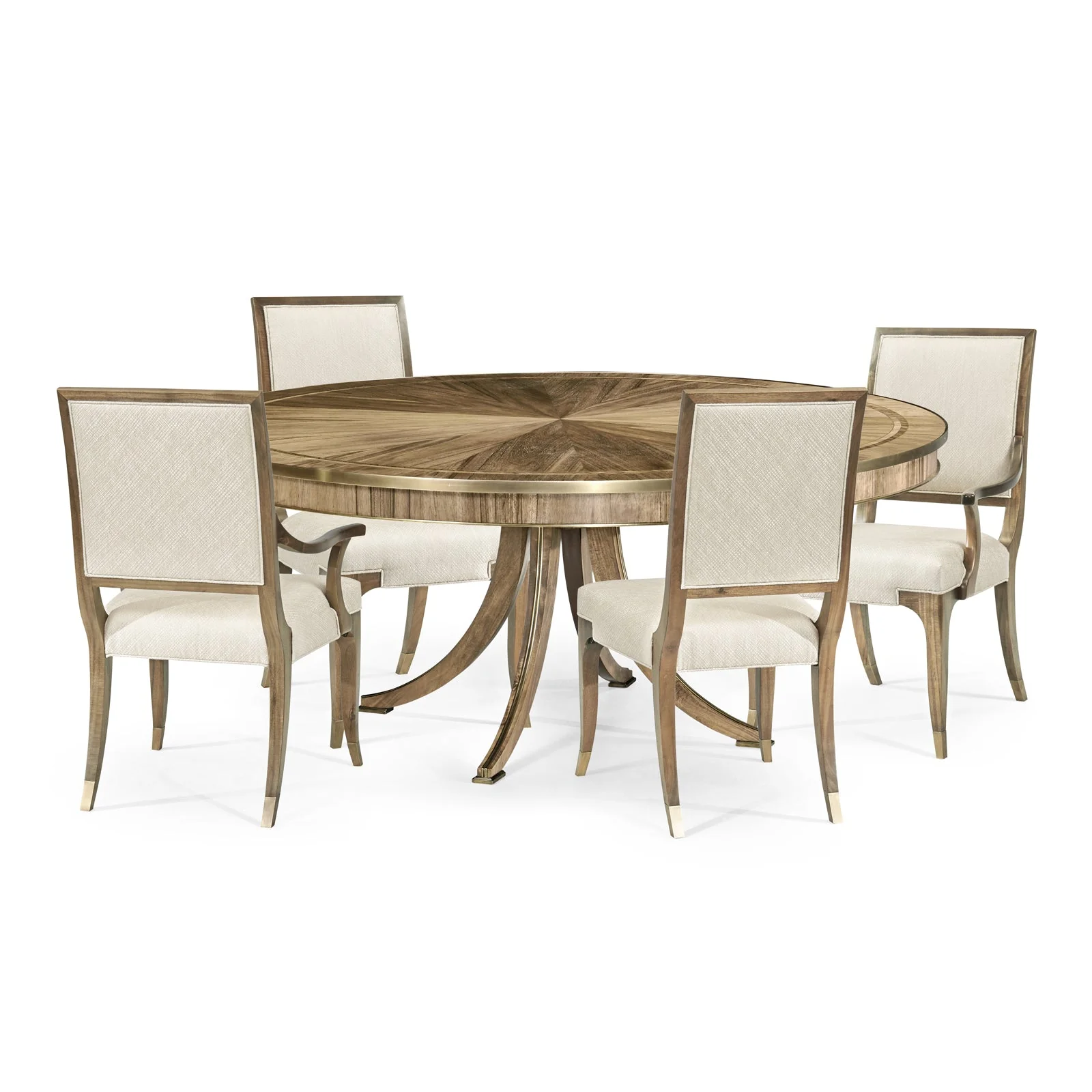 Jonathan Charles Hamilton Round Dining Table (496000-72L-PGA) - Image 4