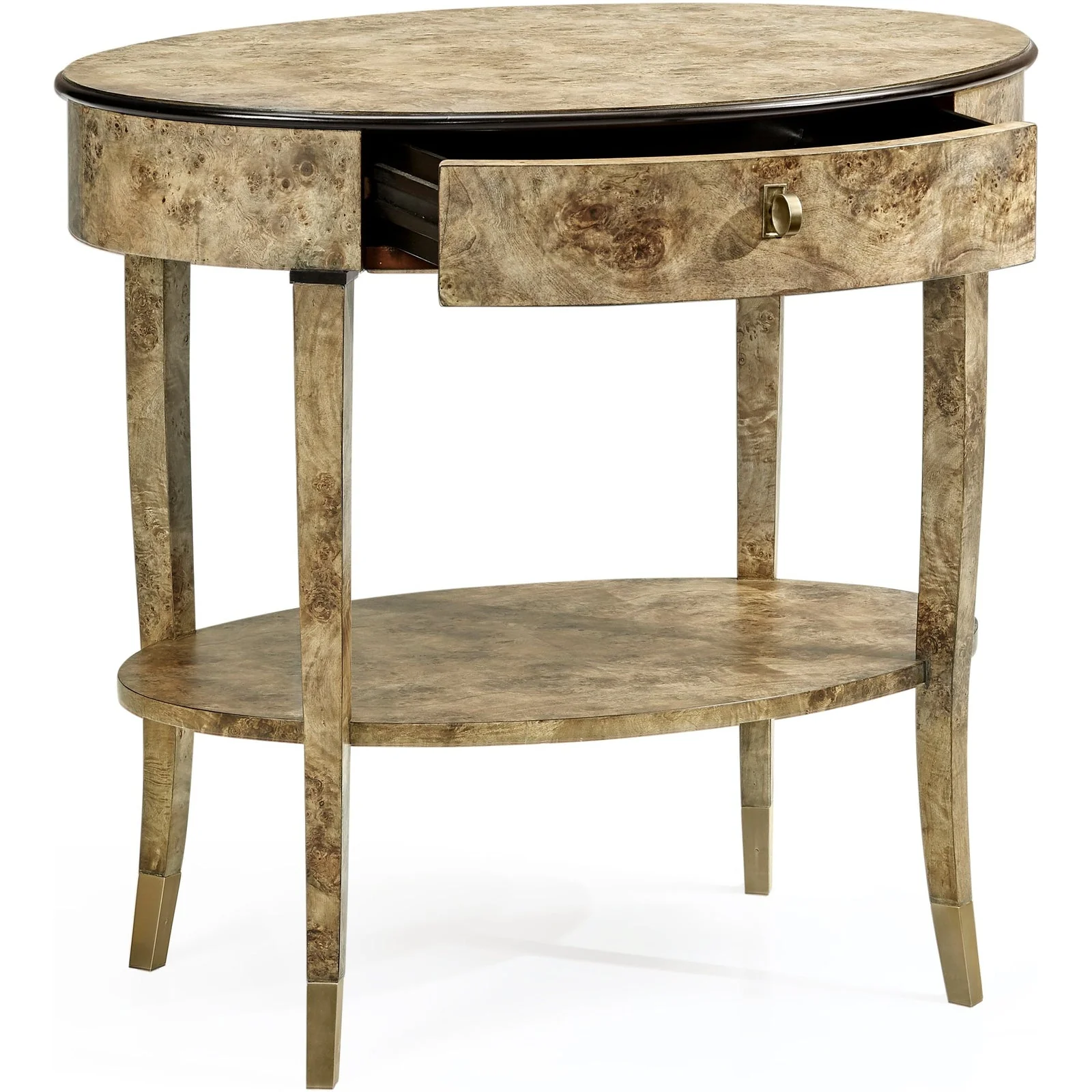 Jonathan Charles Hamilton Oval Bedside Table (495998-BGA) - Image 3
