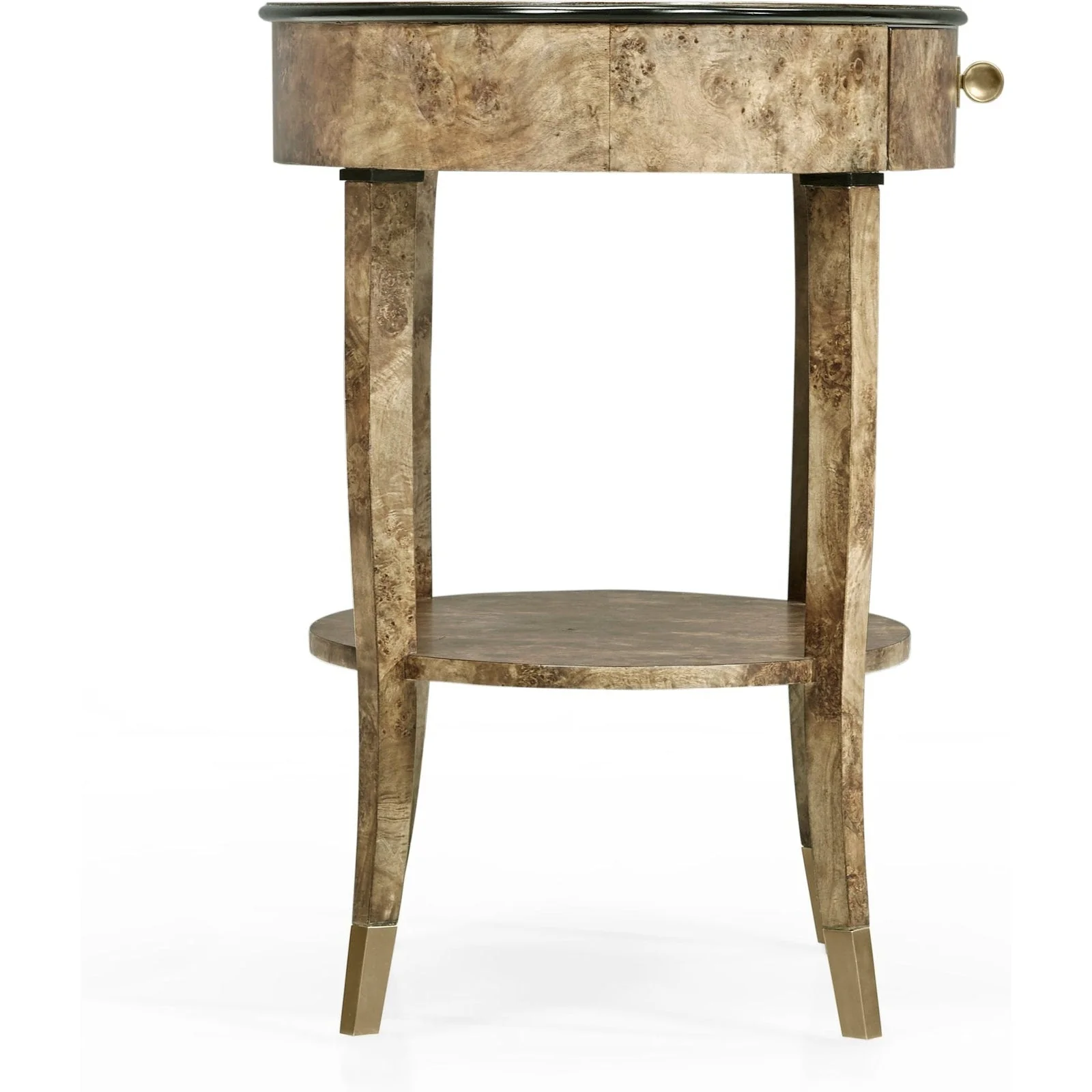 Jonathan Charles Hamilton Oval Bedside Table (495998-BGA) - Image 4