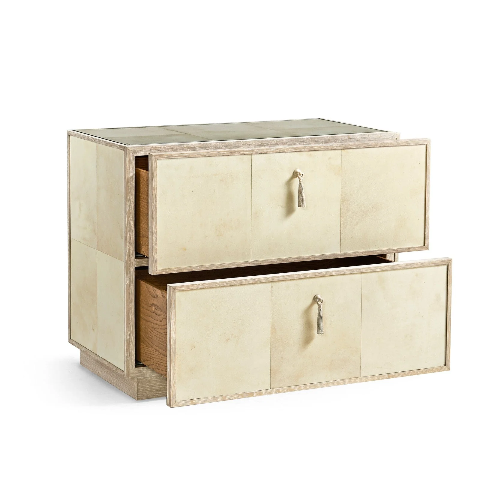 Jonathan Charles Hydra Parchment Nightstand - Image 3