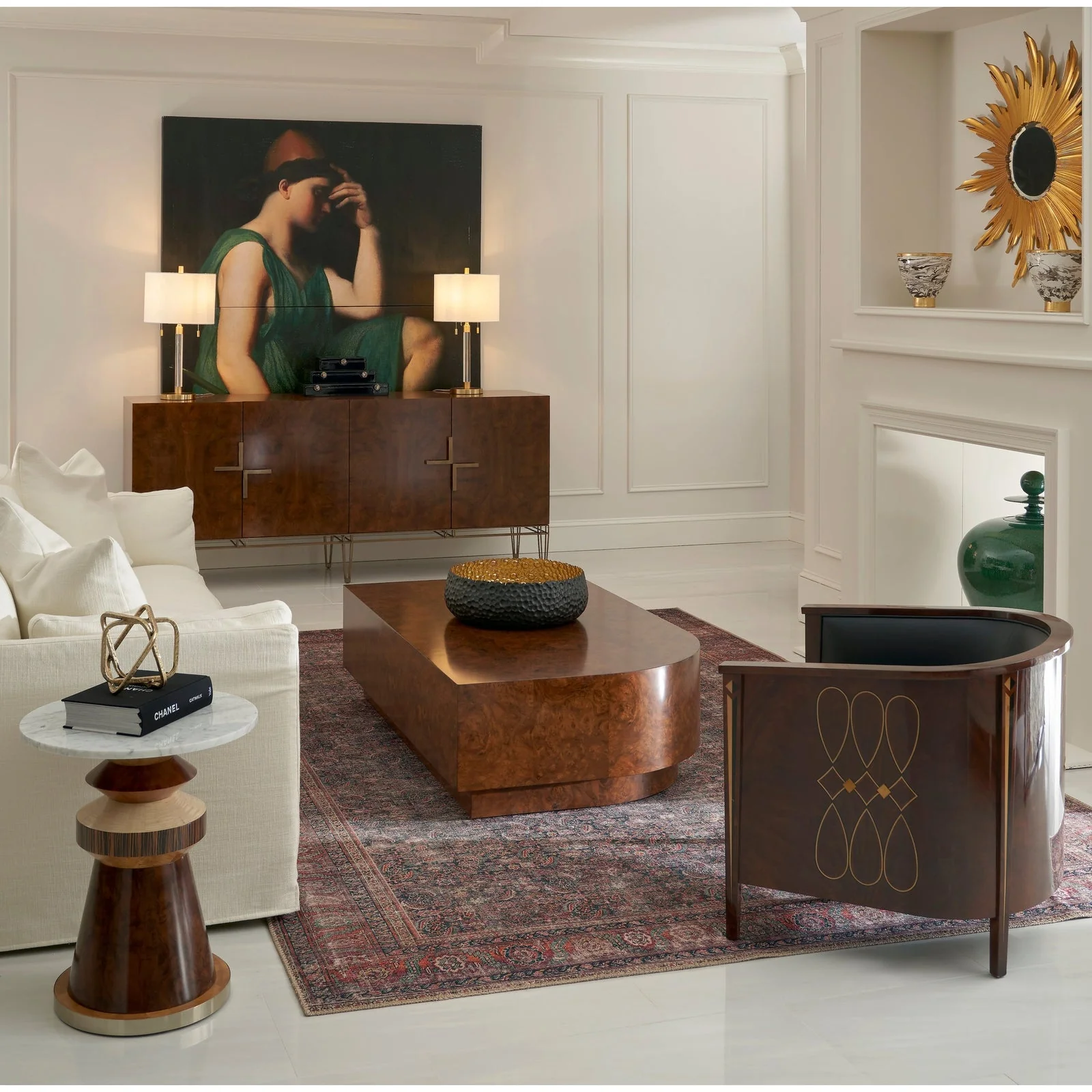 Jonathan Charles Jacques Radius Cocktail Table - Image 2
