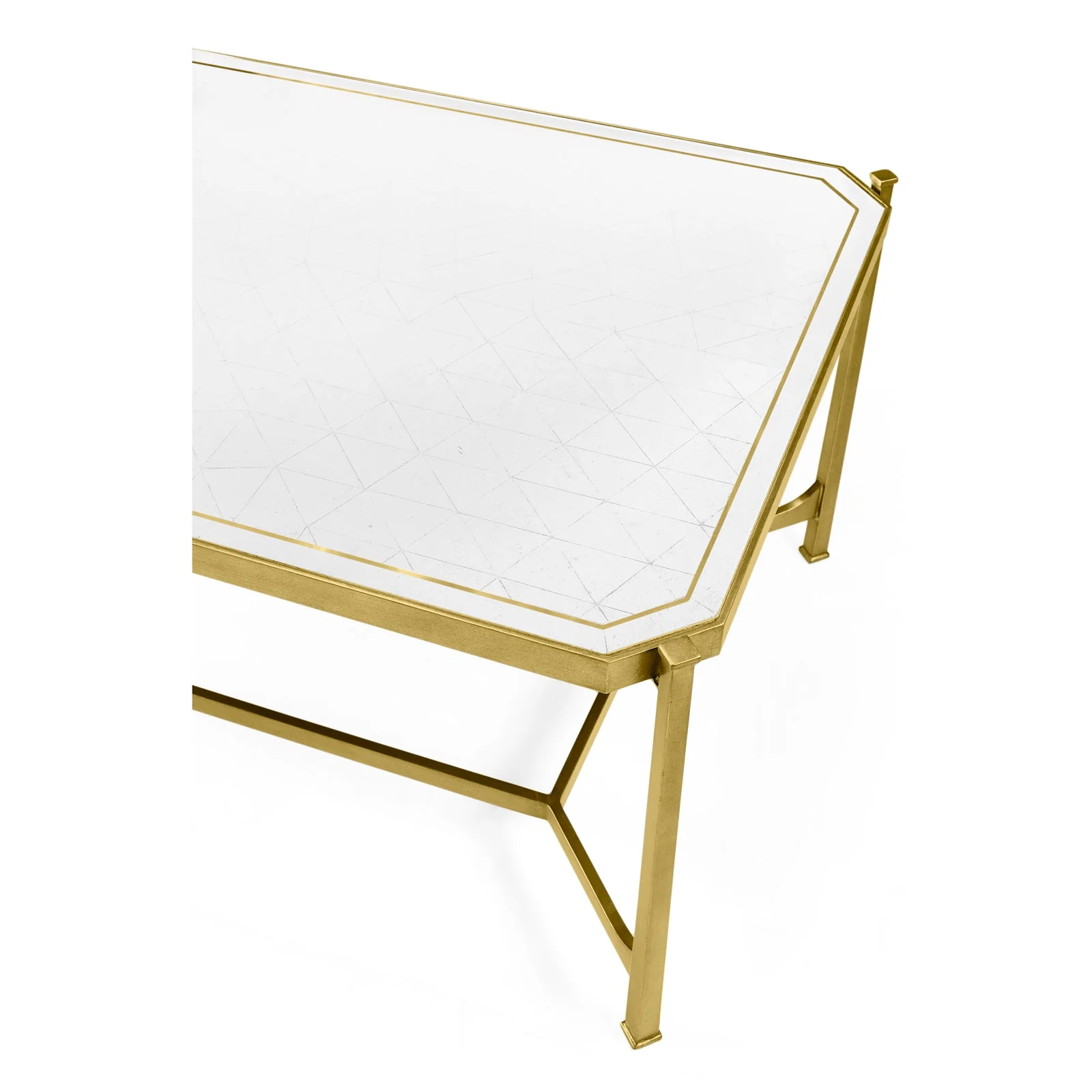 Jonathan Charles Modern Accents Luxe Coffee Table 144 (494144-G-GES) - Image 3