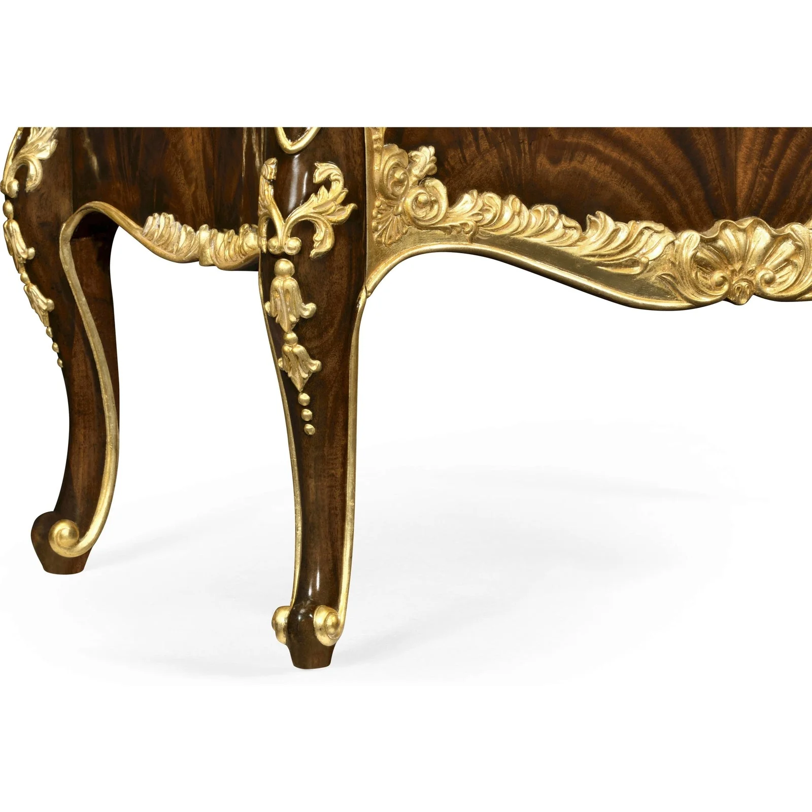 Jonathan Charles Mahogany & Gilded Nightstand (495504-BMA-GIL) - Image 4