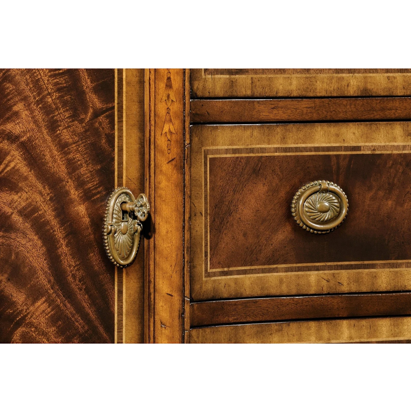 Jonathan Charles Buckingham Sideboard with Curved Doors (492637-MAH) - Image 5