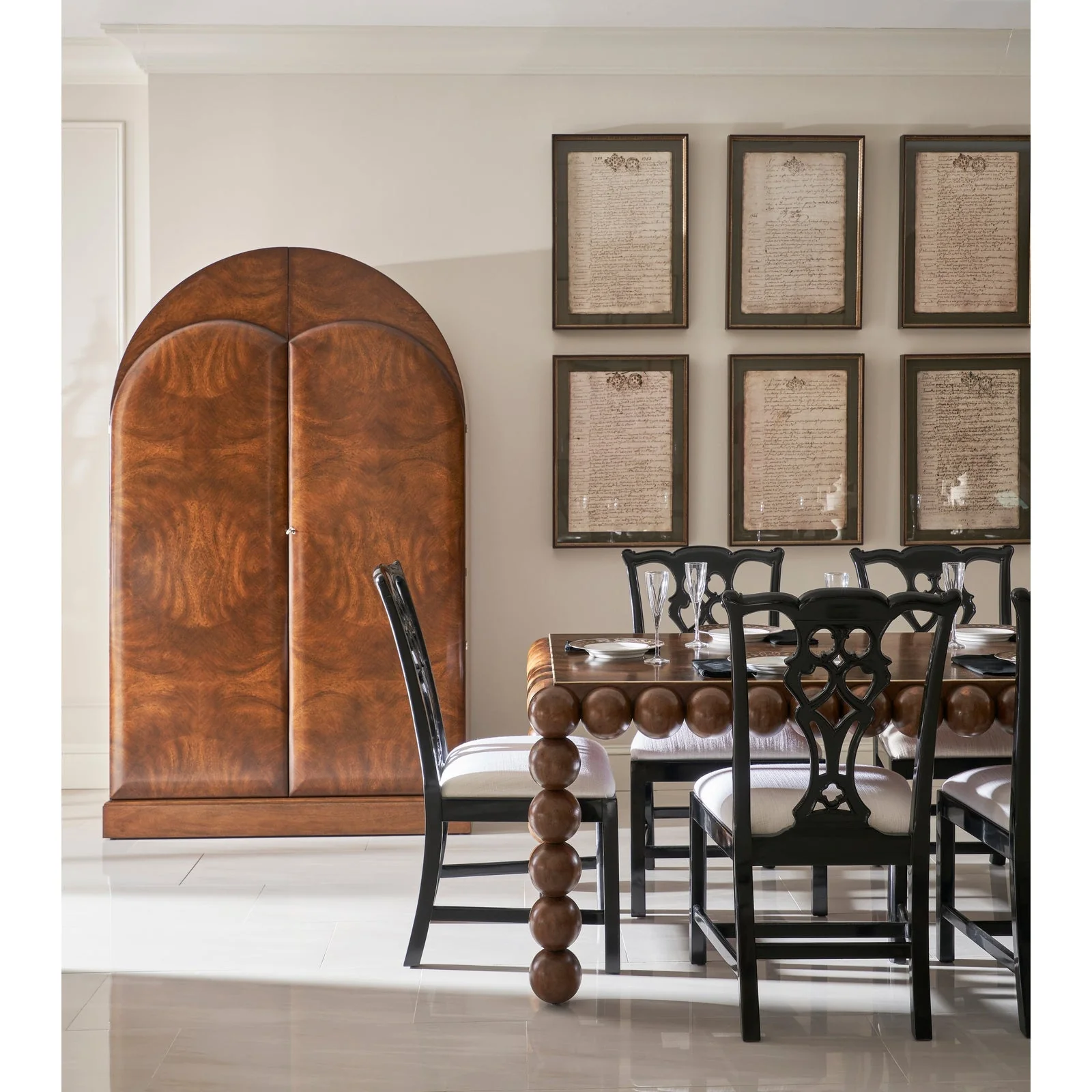 Jonathan Charles Orb Console Table - Image 4