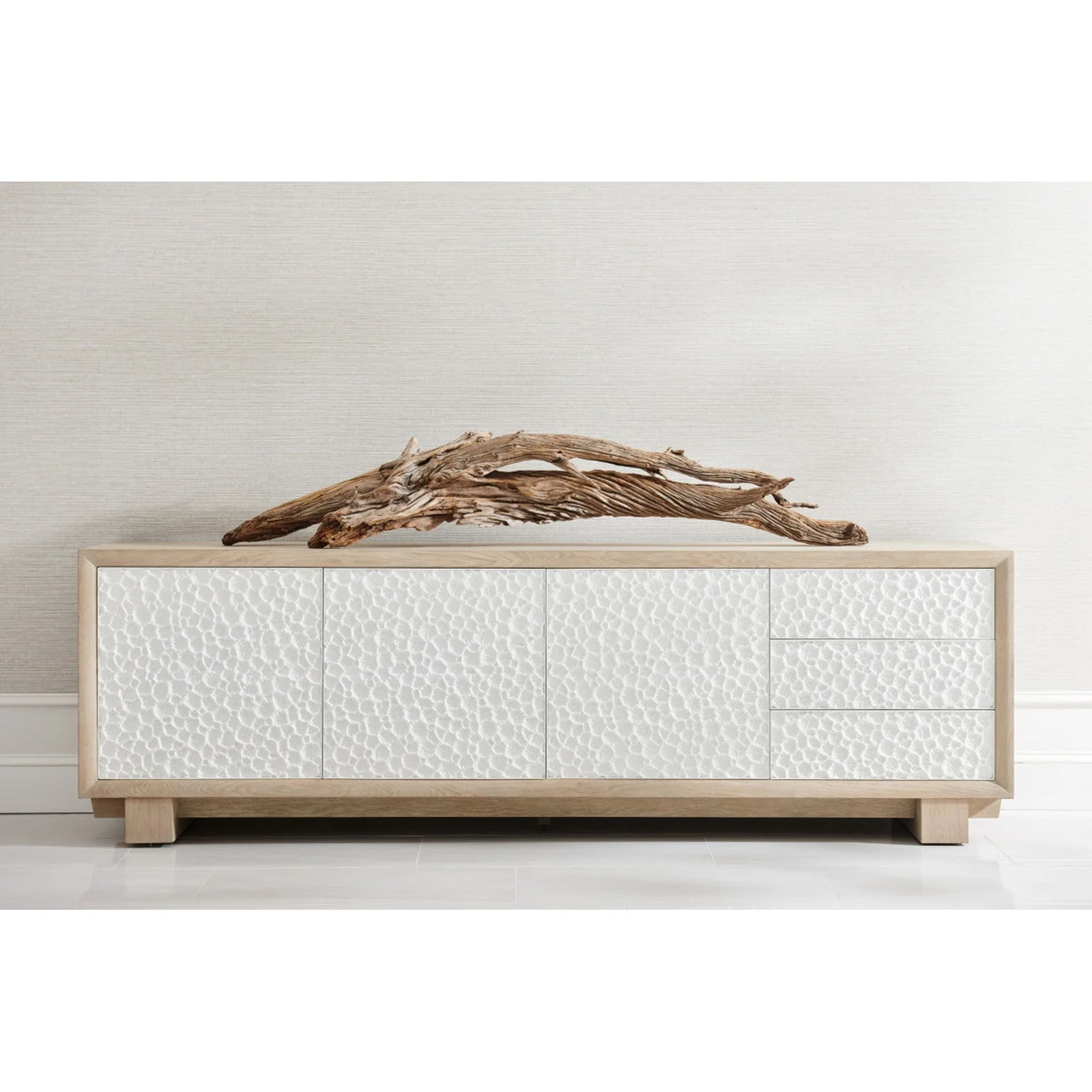 Jonathan Charles Pelagic Cast Metal Entertainment Console (500425-BLO-CPM) - Image 2
