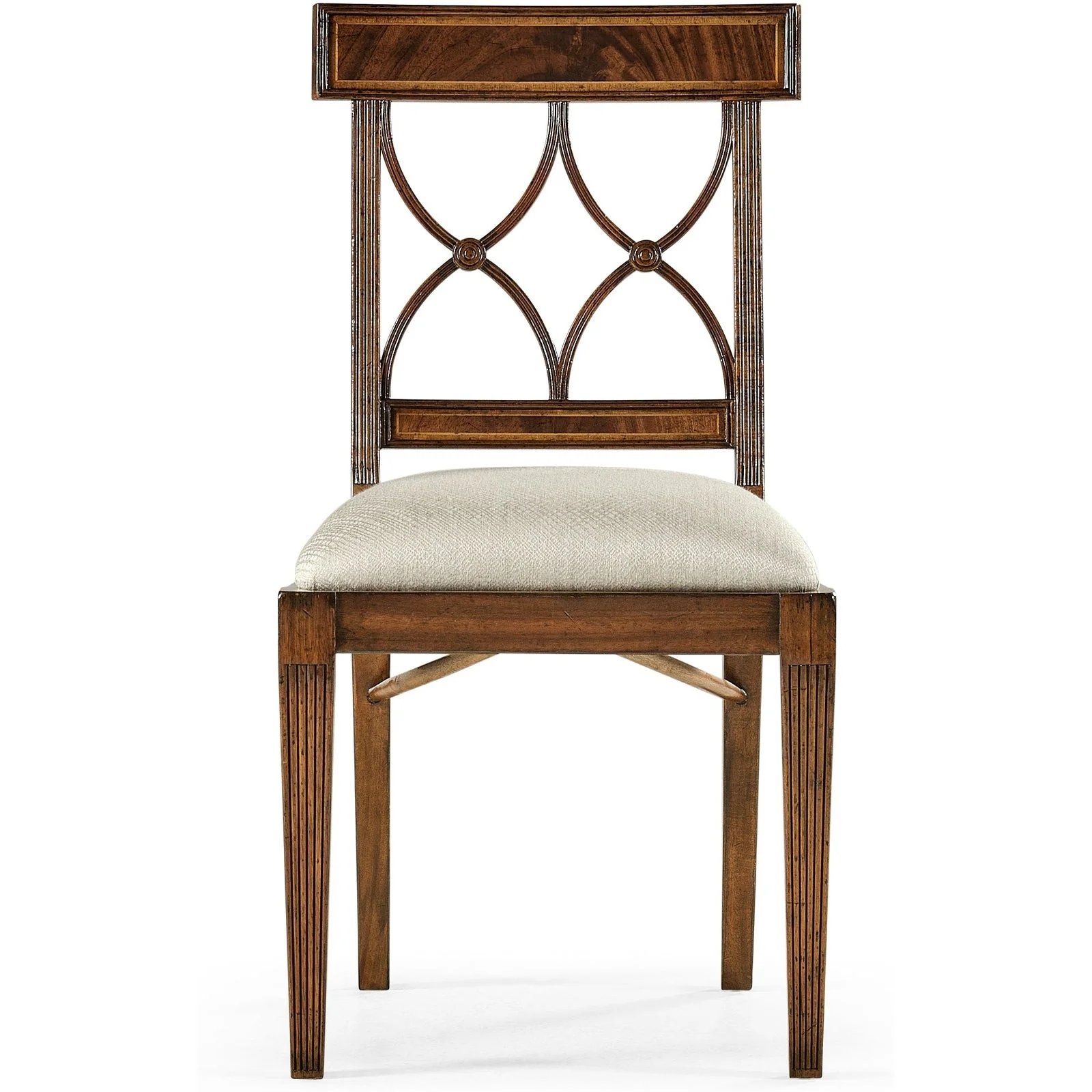 Jonathan Charles Buckingham Curved Back Side Chair (494347-SC-MAH-F200) - Set of 2 - Image 2