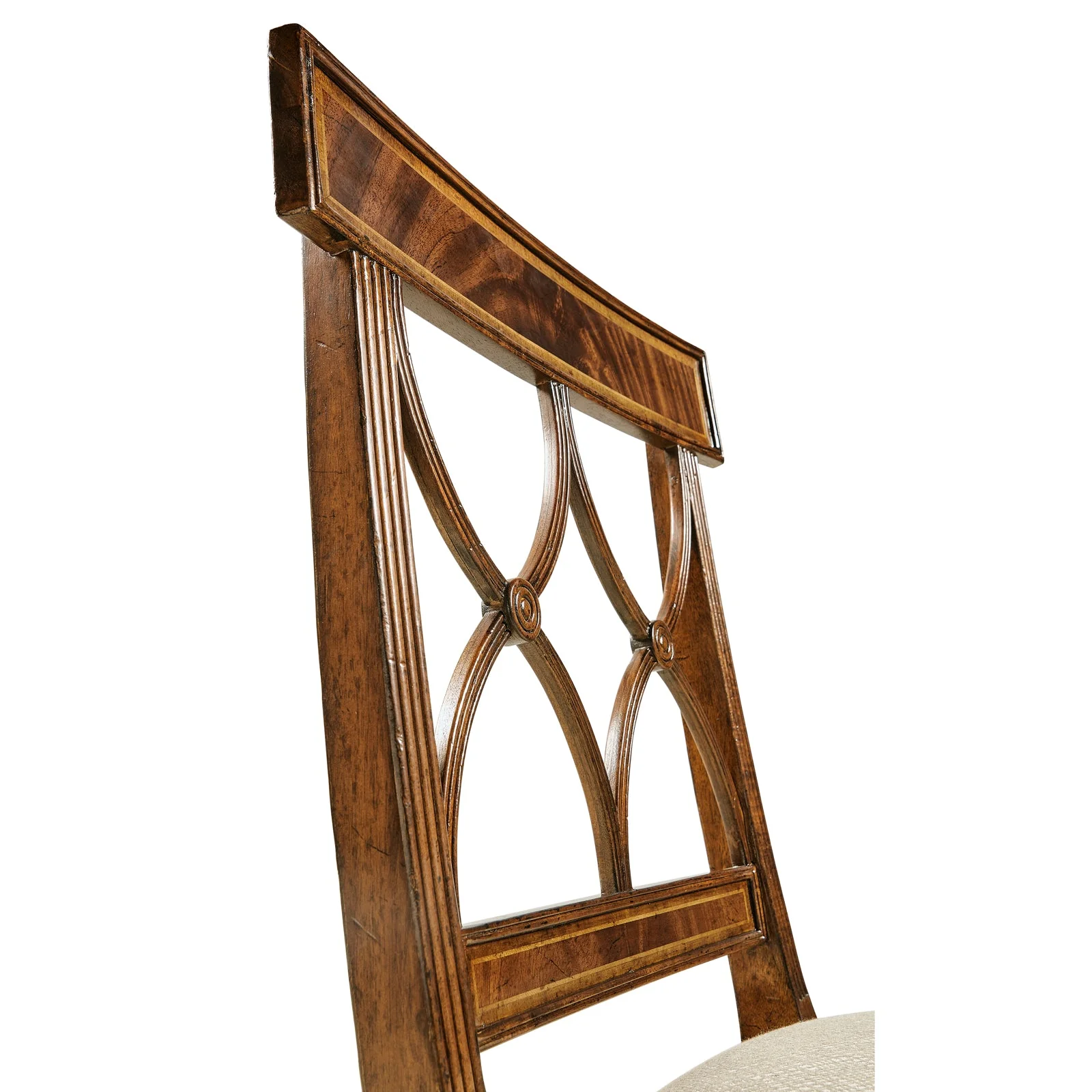 Jonathan Charles Buckingham Curved Back Side Chair (494347-SC-MAH-F200) - Set of 2 - Image 5