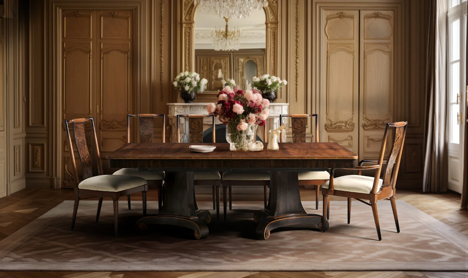 Jonathan Charles Rosette Dining Table - Image 7