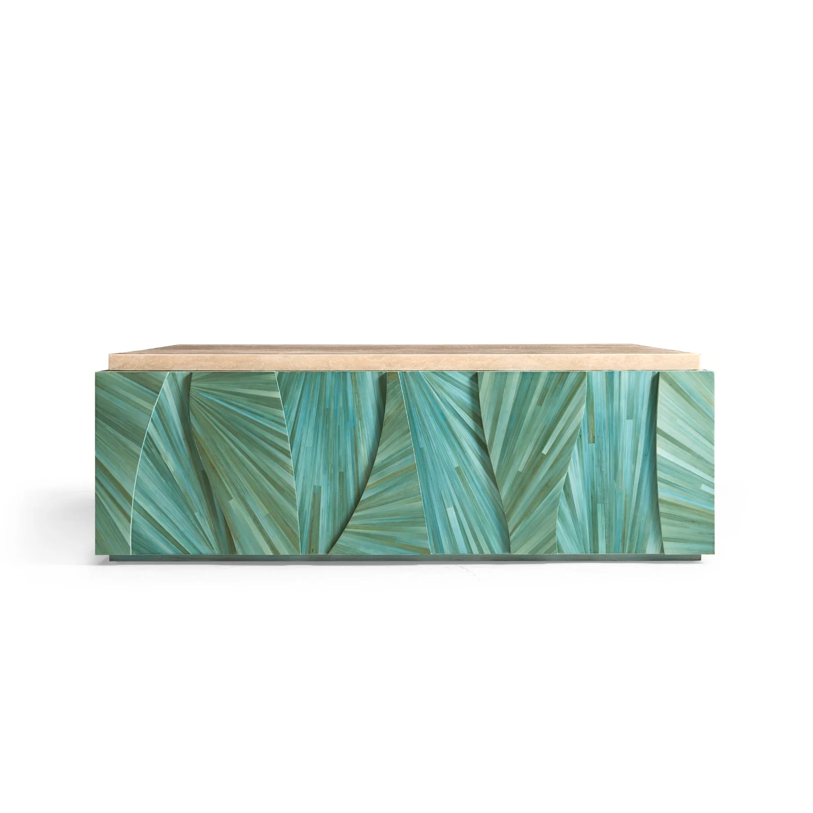 Jonathan Charles Seaglass Coffee Table - Image 3