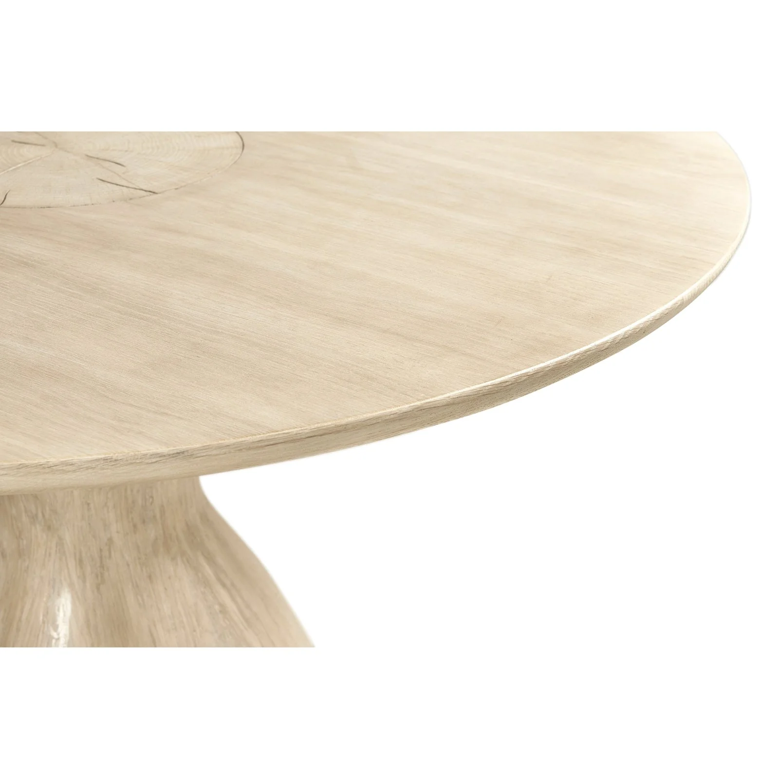 Jonathan Charles Seamount Oak Pedistal Table w/ Wood Top (500418-BLO ) - Image 4