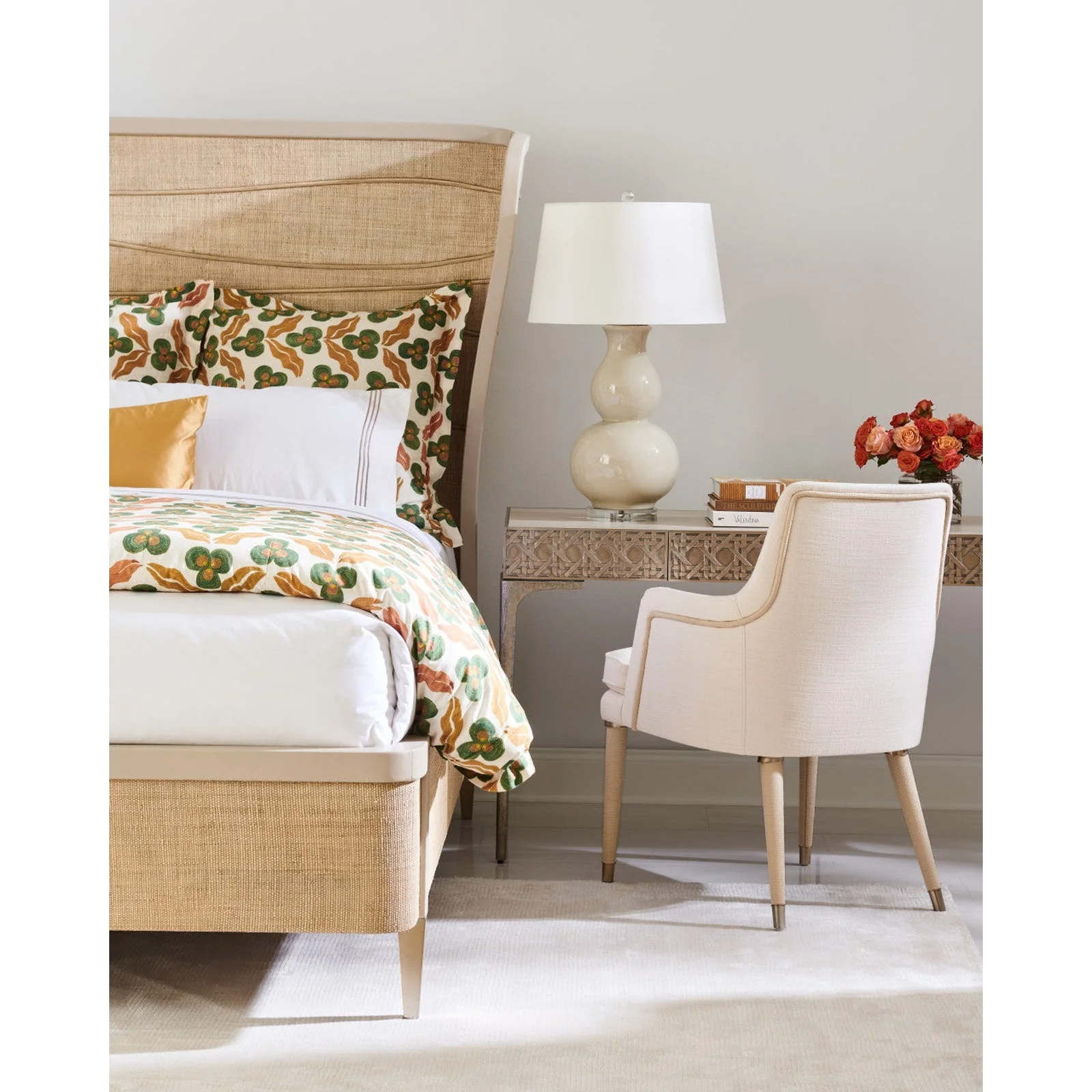 Jonathan Charles Seiche Woven Wing Wave Bed - King (500428-USK-C005-L037) - Image 3