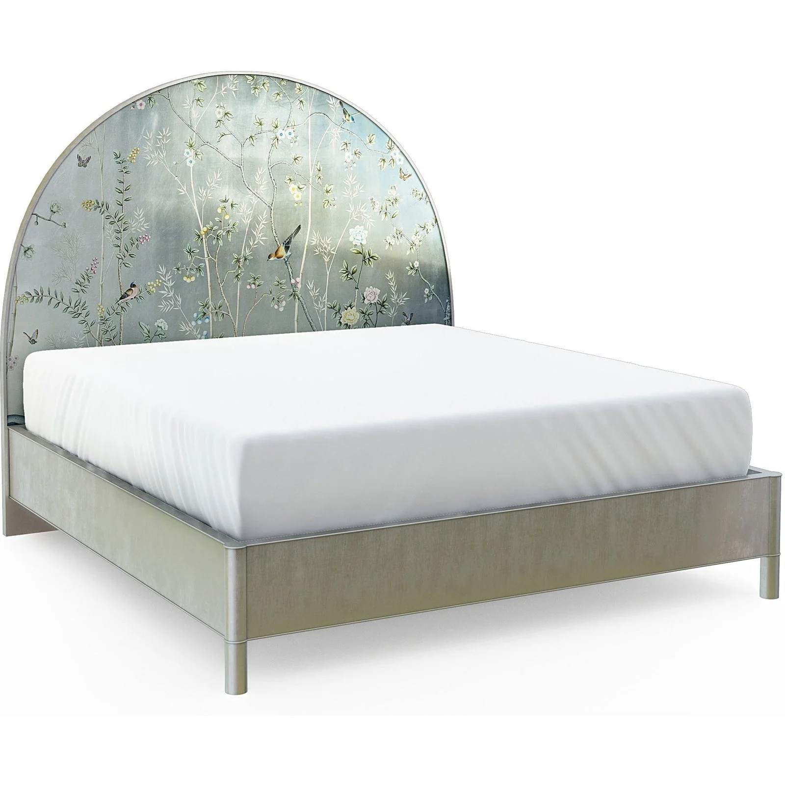 Jonathan Charles Shimmering Moon Half Round Panel Bed (500443-USK-HPS) - Image 2