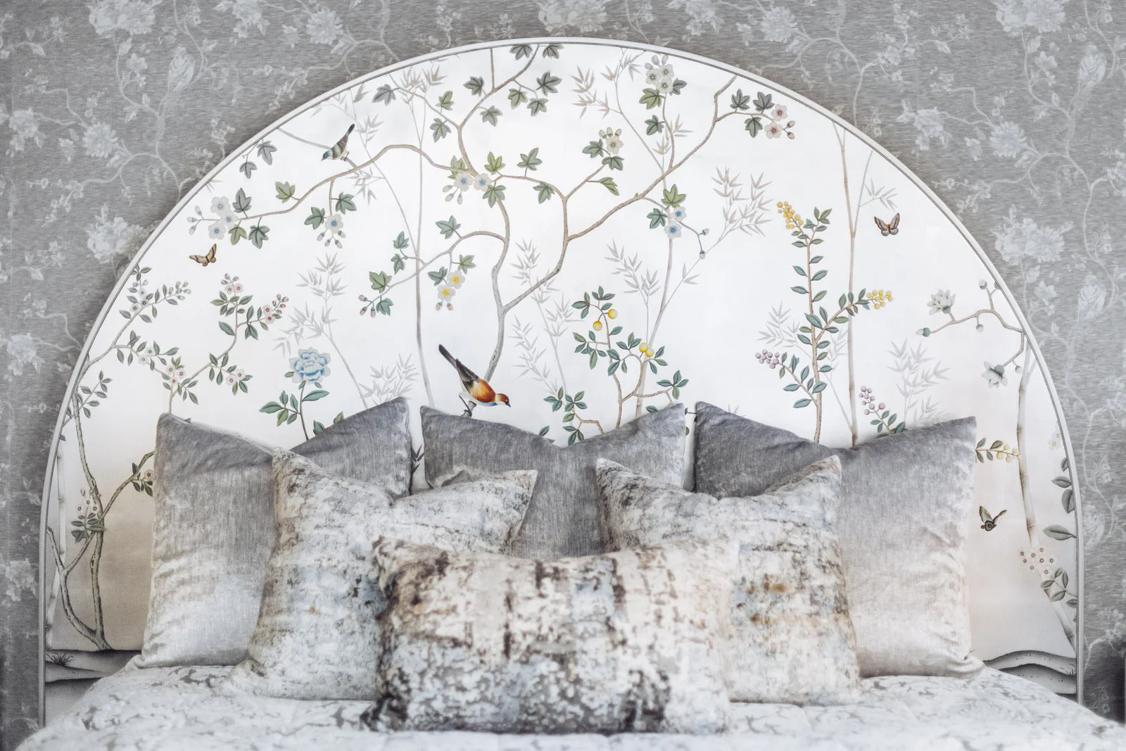 Jonathan Charles Shimmering Moon Half Round Panel Bed (500443-USK-HPS) - Image 7