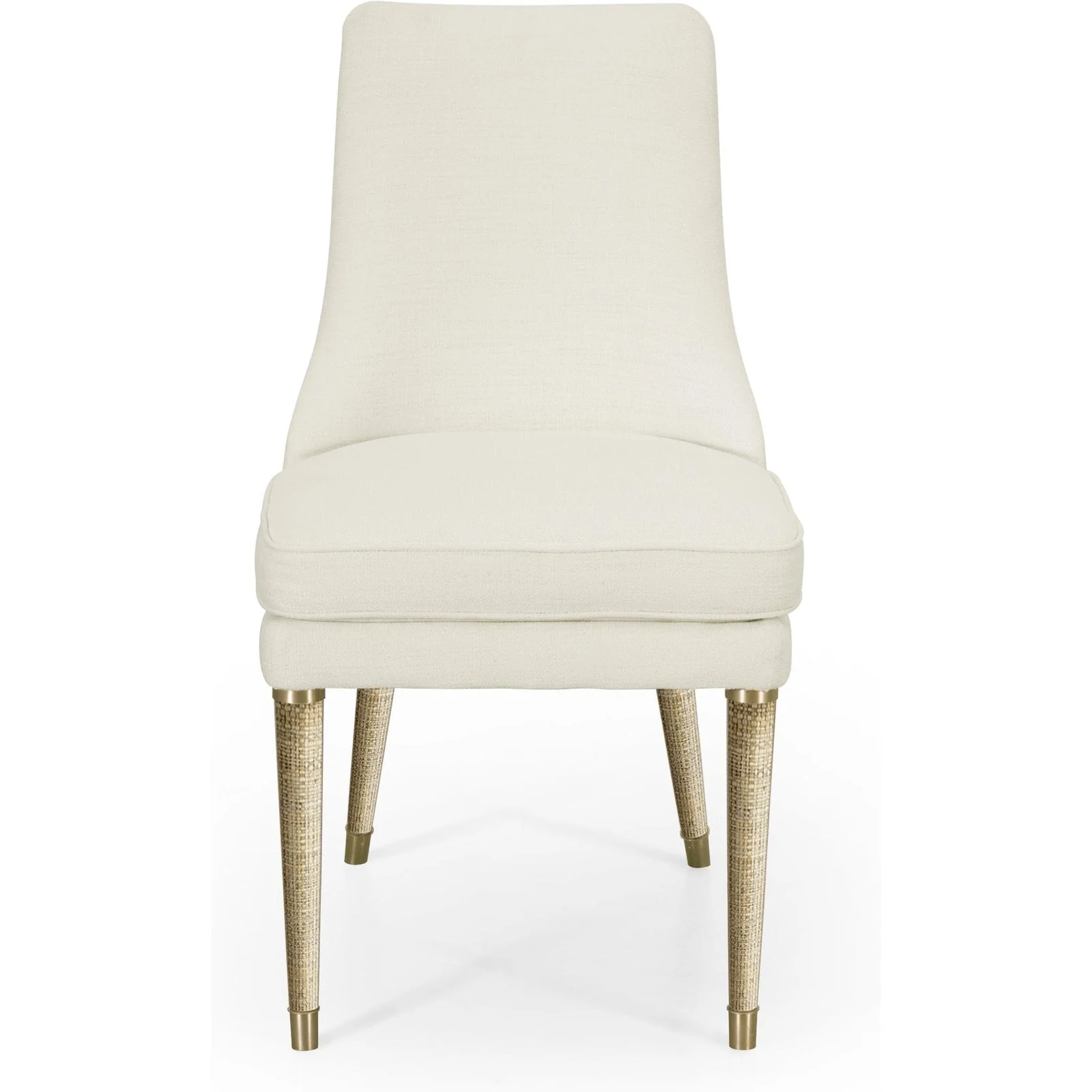 Jonathan Charles Shoal Linen & Grass Cloth Side Chair (500429-SC-C005-F058) - Set of 2 - Image 5