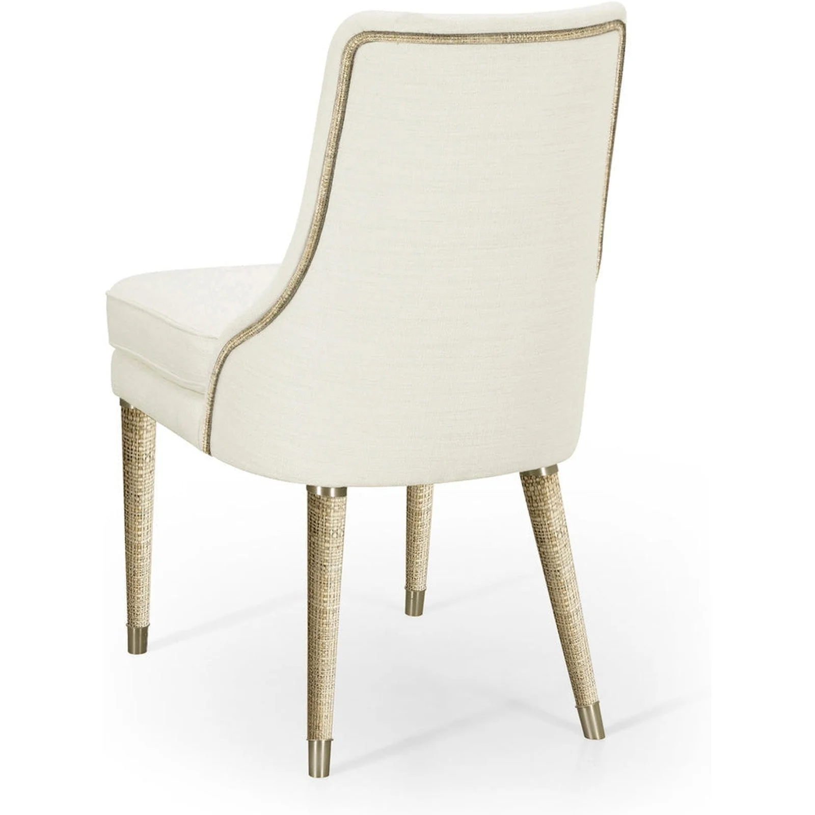 Jonathan Charles Shoal Linen & Grass Cloth Side Chair (500429-SC-C005-F058) - Set of 2 - Image 7