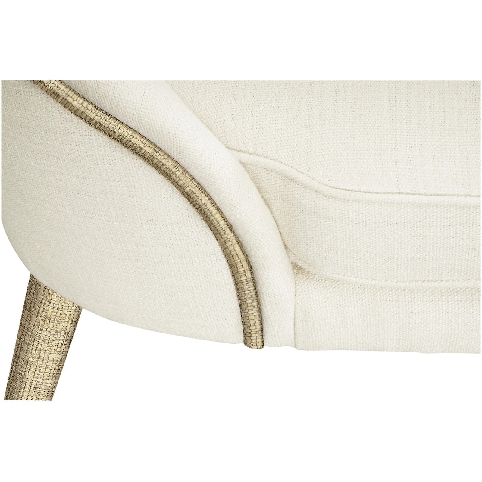 Jonathan Charles Shoal Linen & Grass Cloth Side Chair (500429-SC-C005-F058) - Set of 2 - Image 8