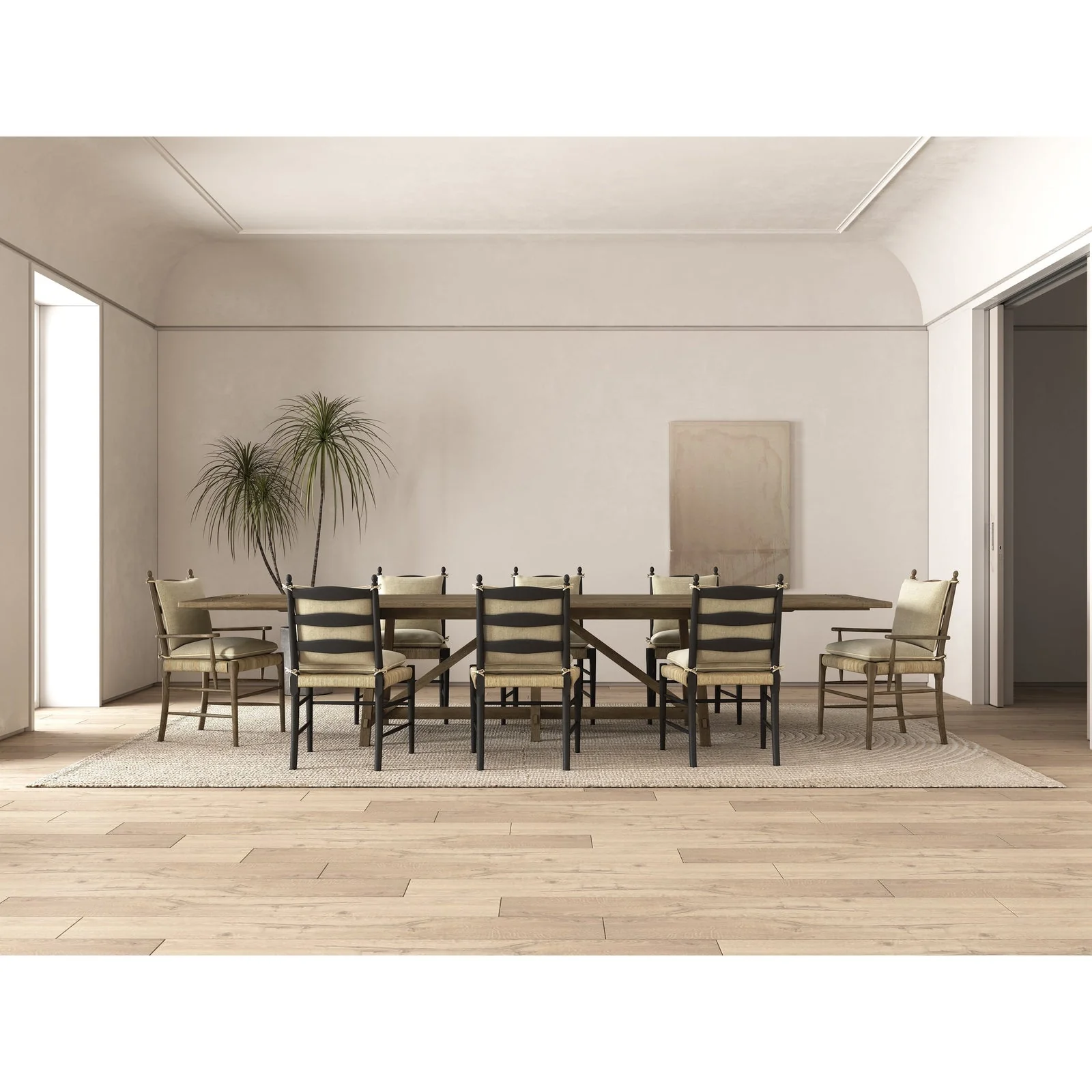 Jonathan Charles Sidereal French Laundry Dining Table - Image 2