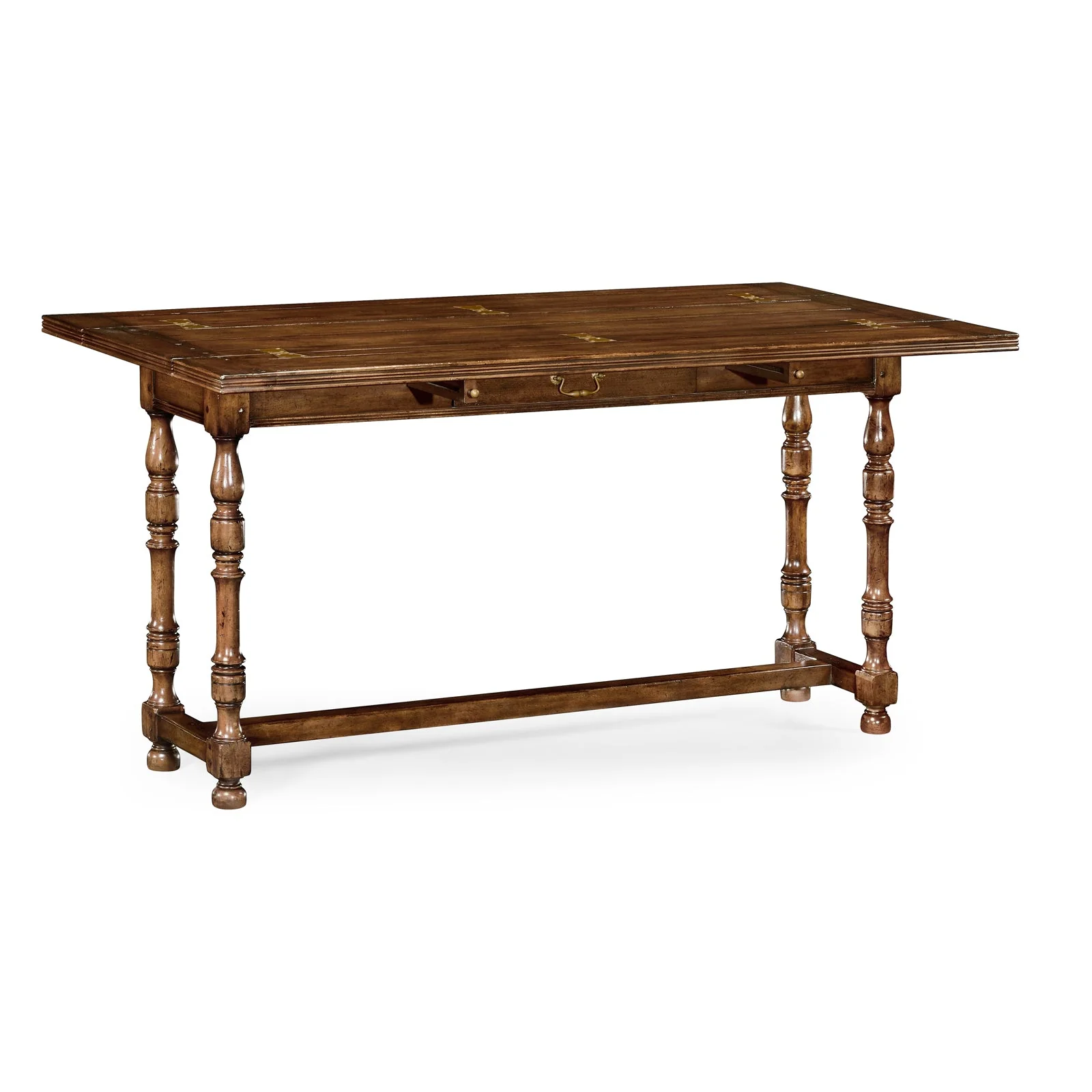 Jonathan Charles Small Walnut Hunt Table (492704-WCD) - Image 2