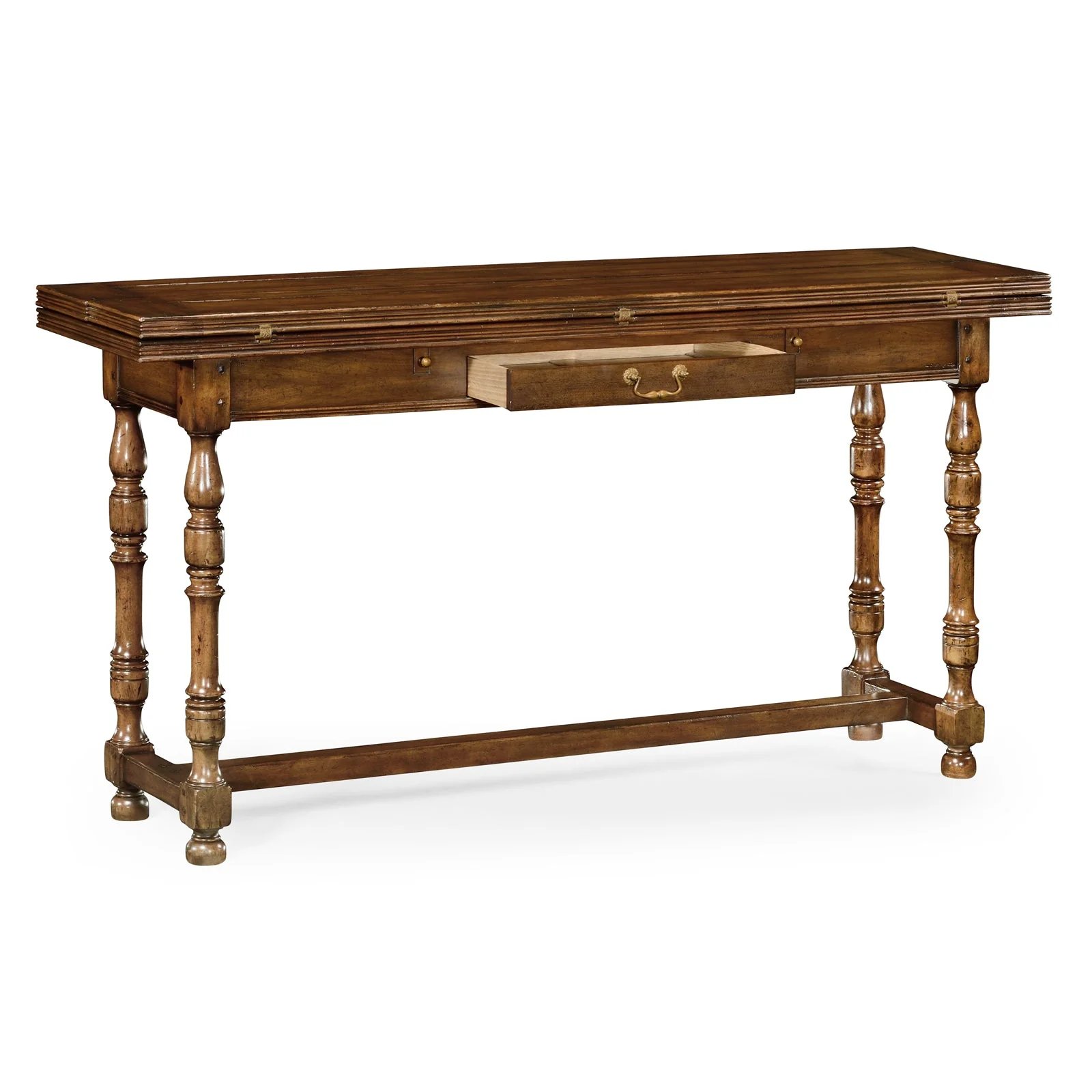 Jonathan Charles Small Walnut Hunt Table (492704-WCD) - Image 3