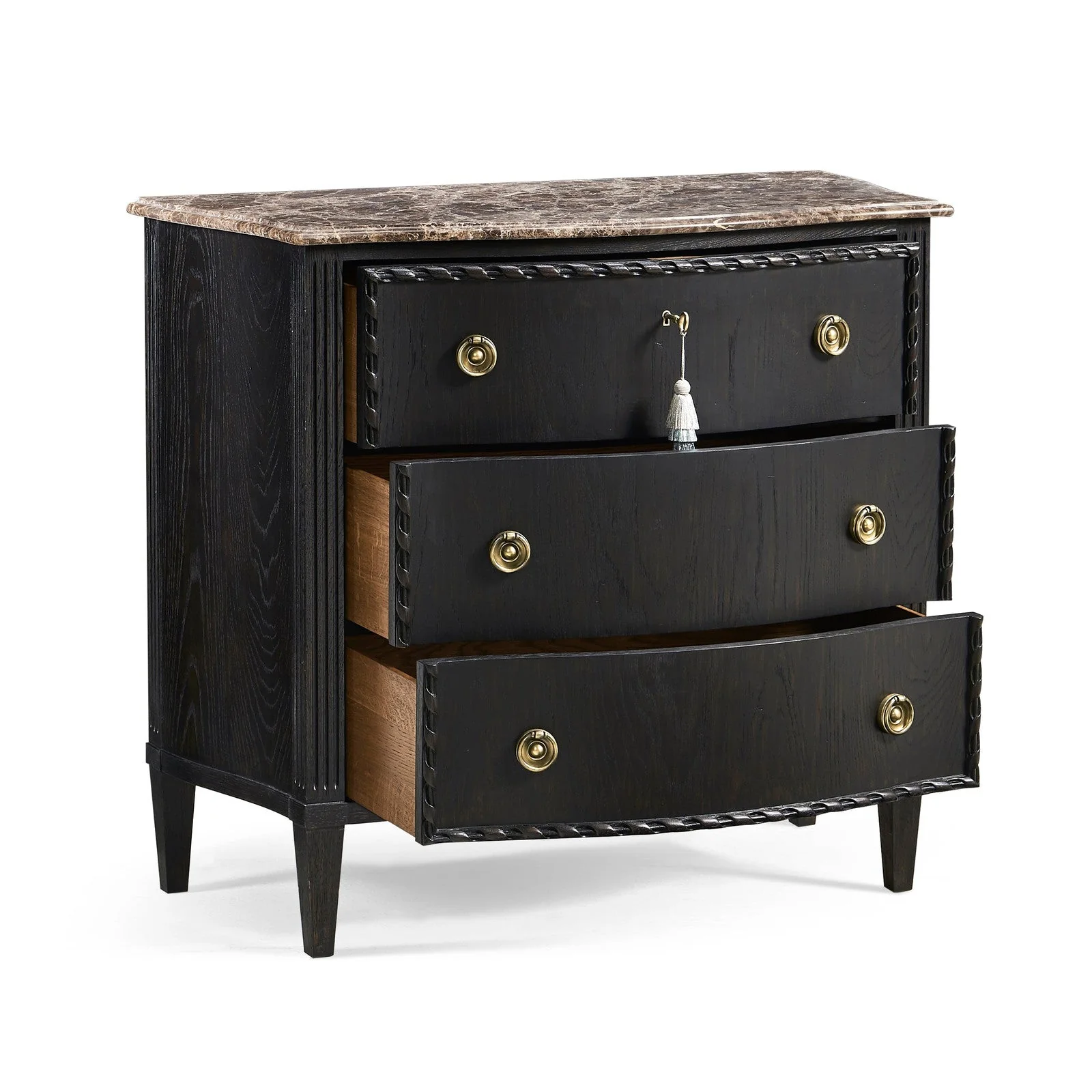 Jonathan Charles Tangiers Cane Bachelors Chest - Image 3