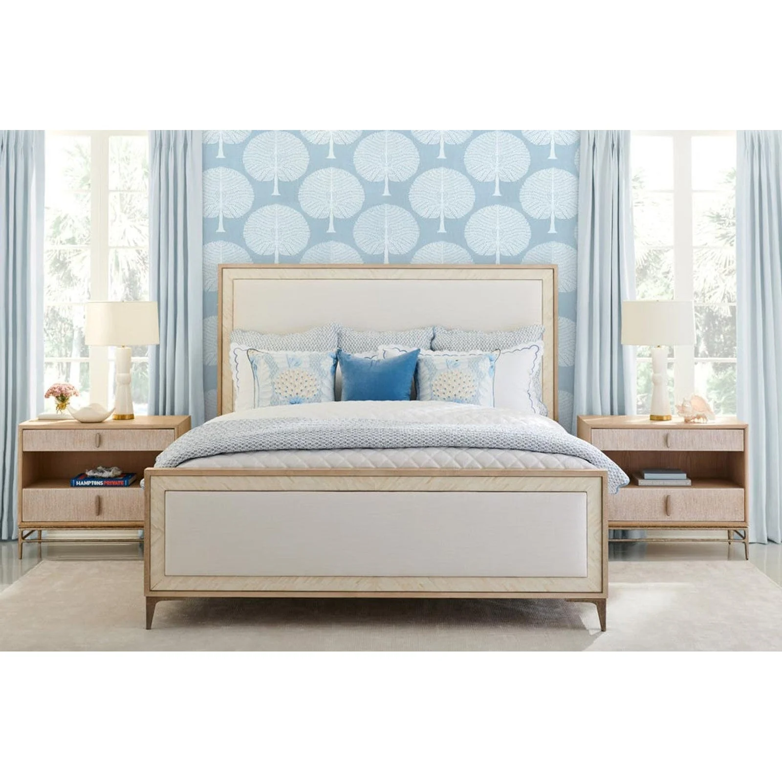 Jonathan Charles Tideline Bone & Linen Upholstered Bed - King (500389-USK-NDK-F058) - Image 2