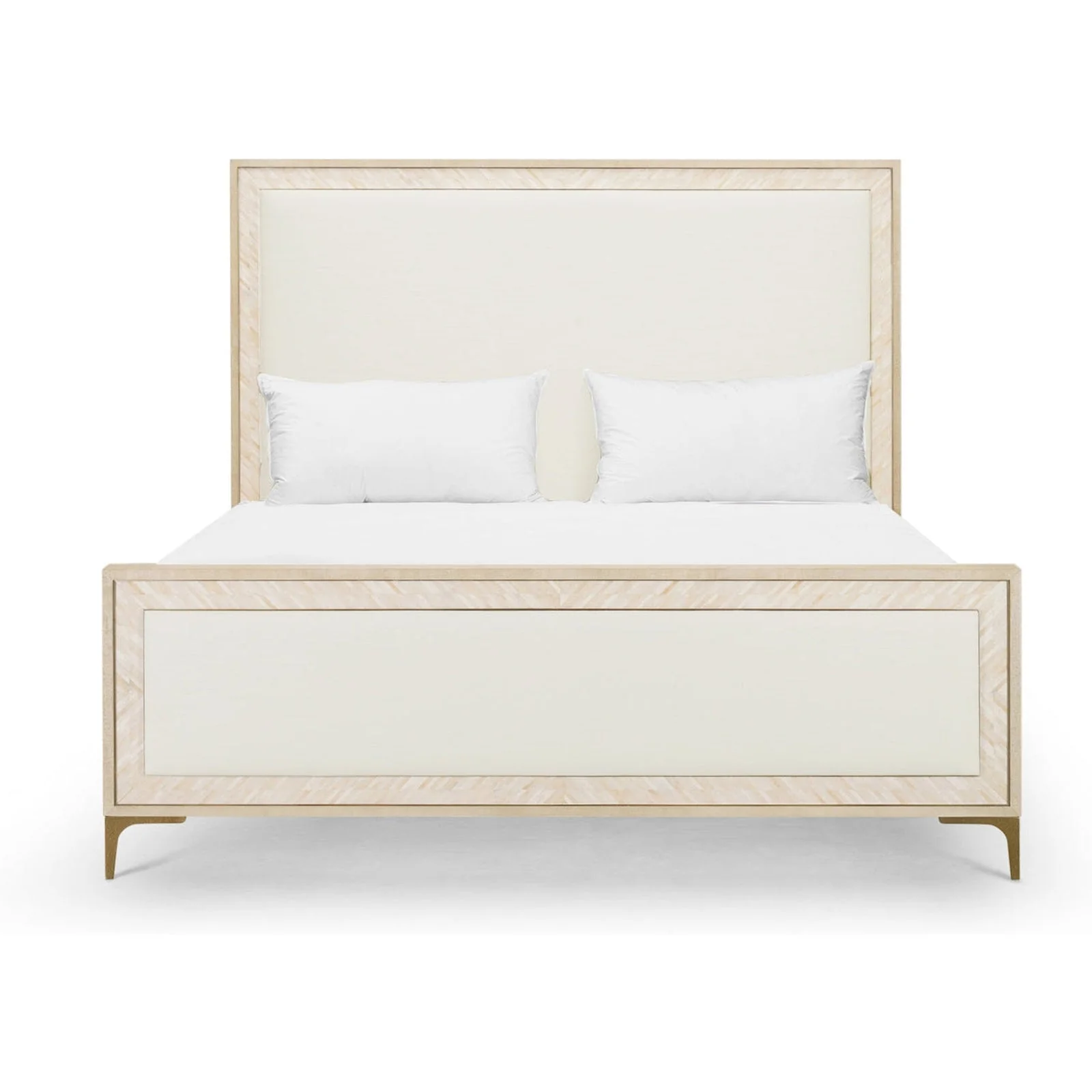 Jonathan Charles Tideline Bone & Linen Upholstered Bed - King (500389-USK-NDK-F058) - Image 6