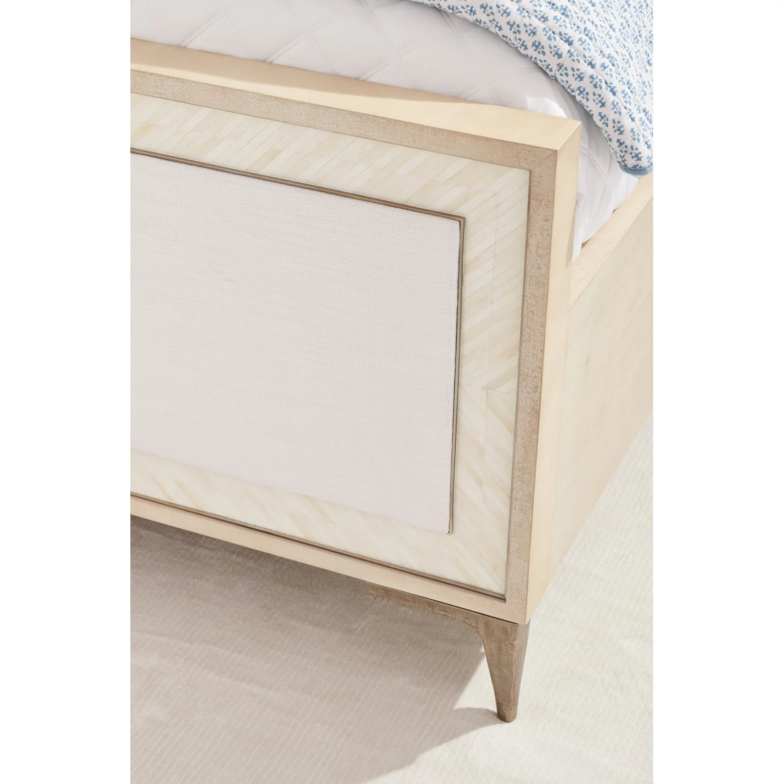 Jonathan Charles Tideline Bone & Linen Upholstered Bed - King (500389-USK-NDK-F058) - Image 8