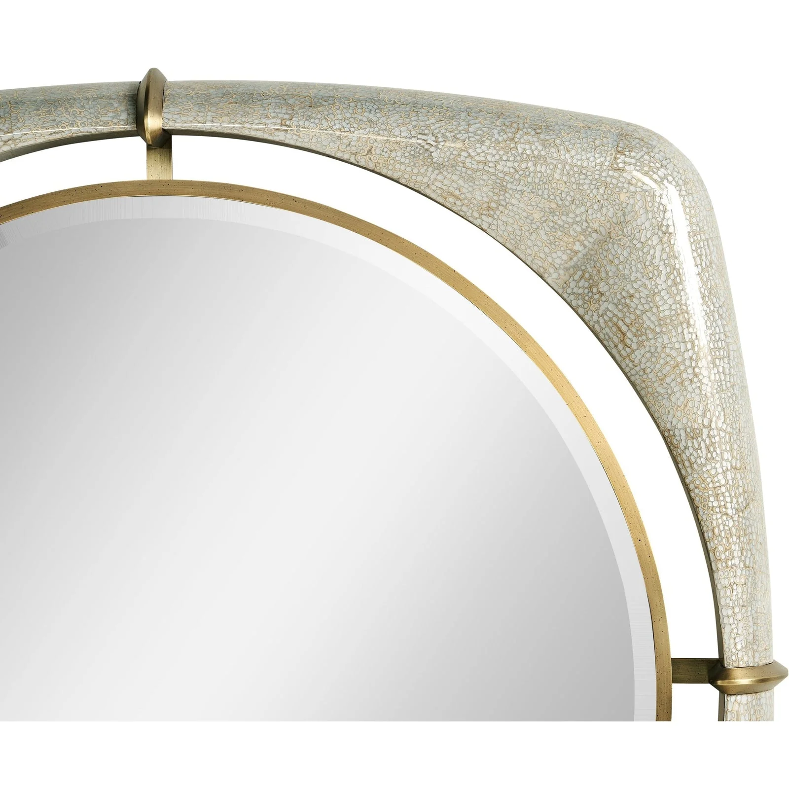 Jonathan Charles Toulouse 42" Eggshell Mirror (500360-42D-EA002) - Image 3