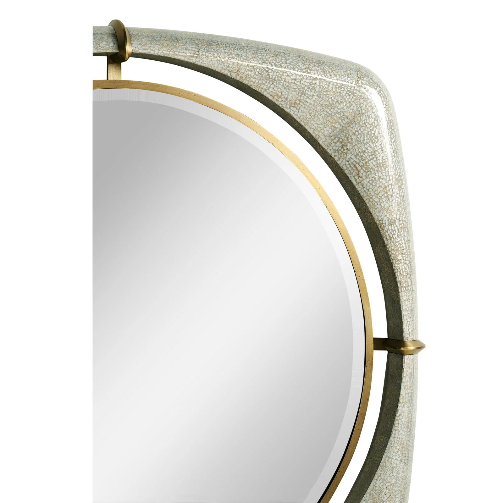 Jonathan Charles Toulouse 42" Eggshell Mirror (500360-42D-EA002) - Image 4