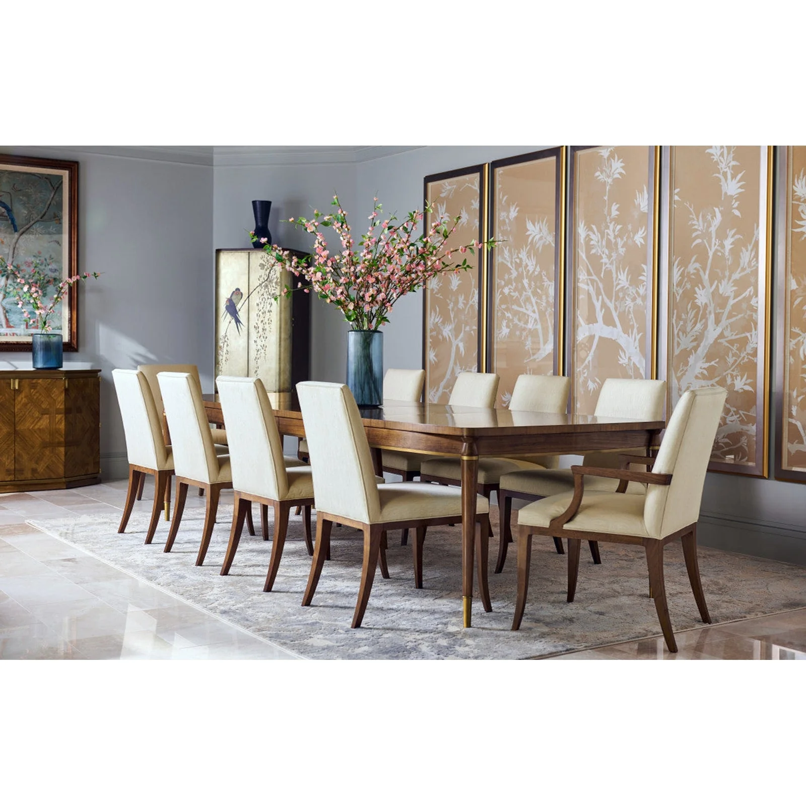 Jonathan Charles Toulouse Dining Table (500348-120L-WTL) - Image 2