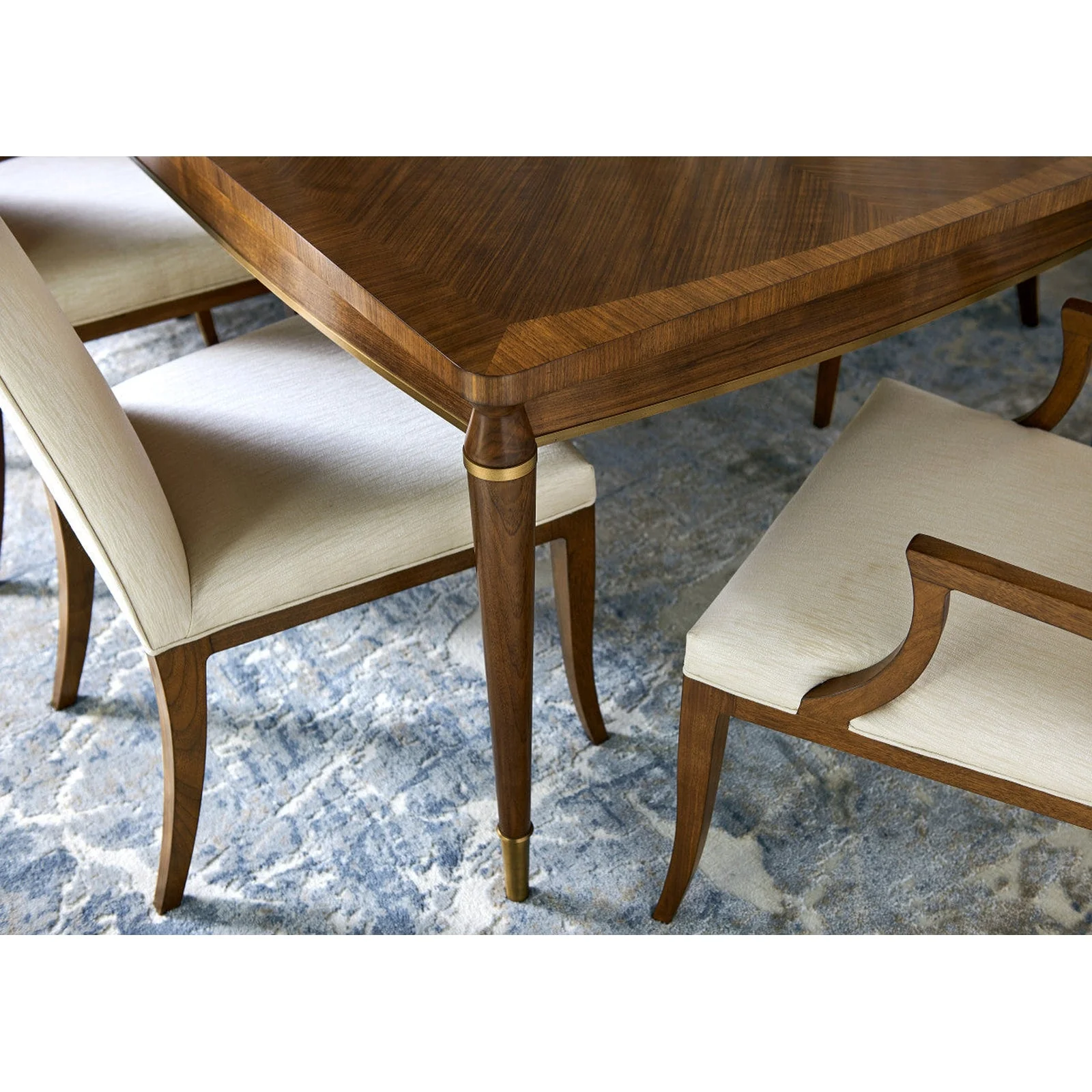Jonathan Charles Toulouse Dining Table (500348-120L-WTL) - Image 4
