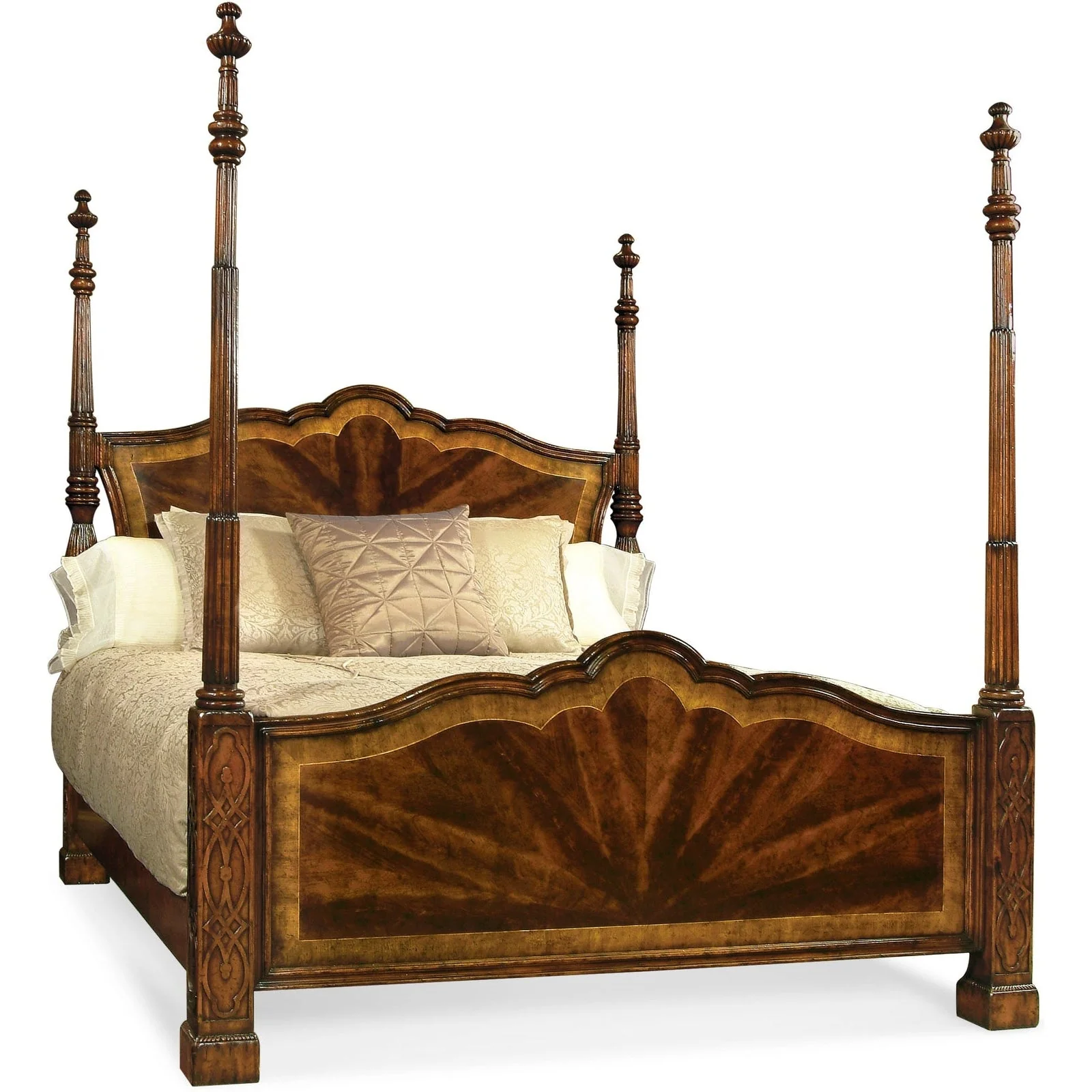 Jonathan Charles Buckingham Four Poster Bed - King (493801-USK-MAH) - Image 2